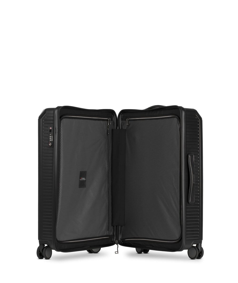 عربة أمتعة إيكولاك شوغون 24 بوصة بأربع عجلات مزدوجة لتسجيل الوصول، لون أسود - PC148 24 أسود