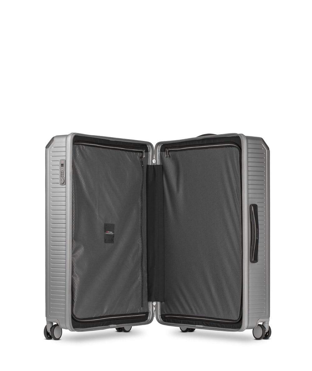 عربة أمتعة إيكولاك شوجون 28 بوصة بأربع عجلات مزدوجة لتسجيل الوصول باللون الفضي - PC148 28 فضي