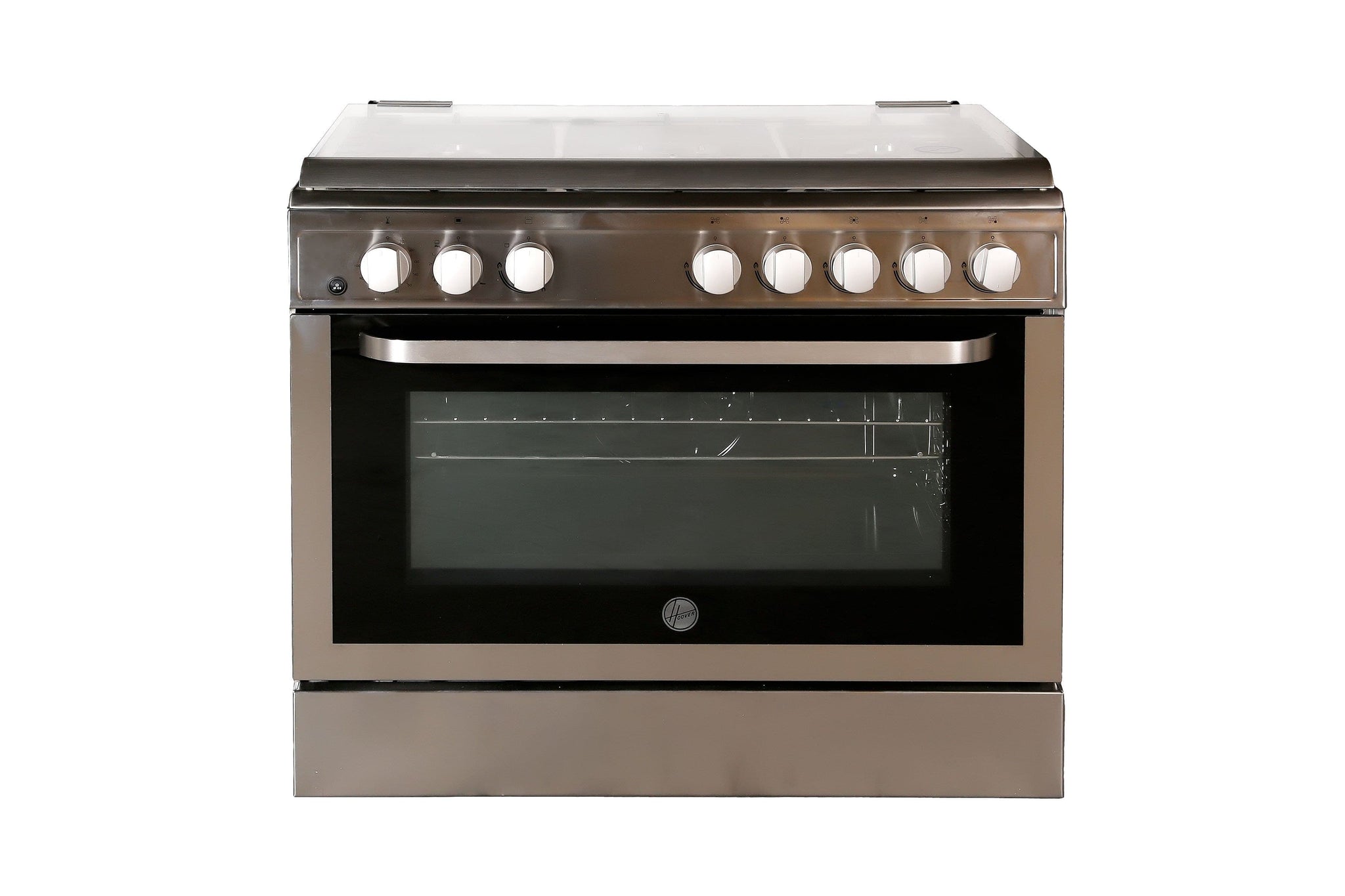 Hoover 90 X 60 cm, 5 Burners Free Standing Gas Cooker, Silver - FGC9060-3DE