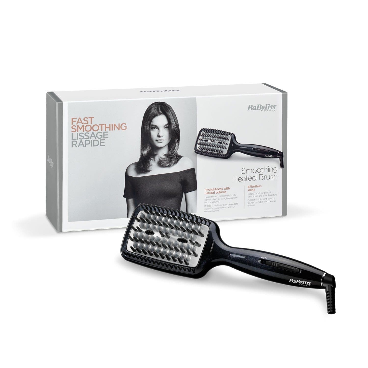 BABYLISS HOT STR BRUSH 3D TECH BLACK -HSB101SDE