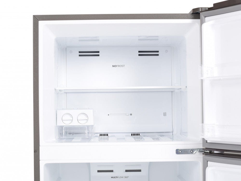 ثلاجة هوفر 600 لتر ببابين علويين ودرج لحفظ الخضراوات والفواكه سعة 1 لتر