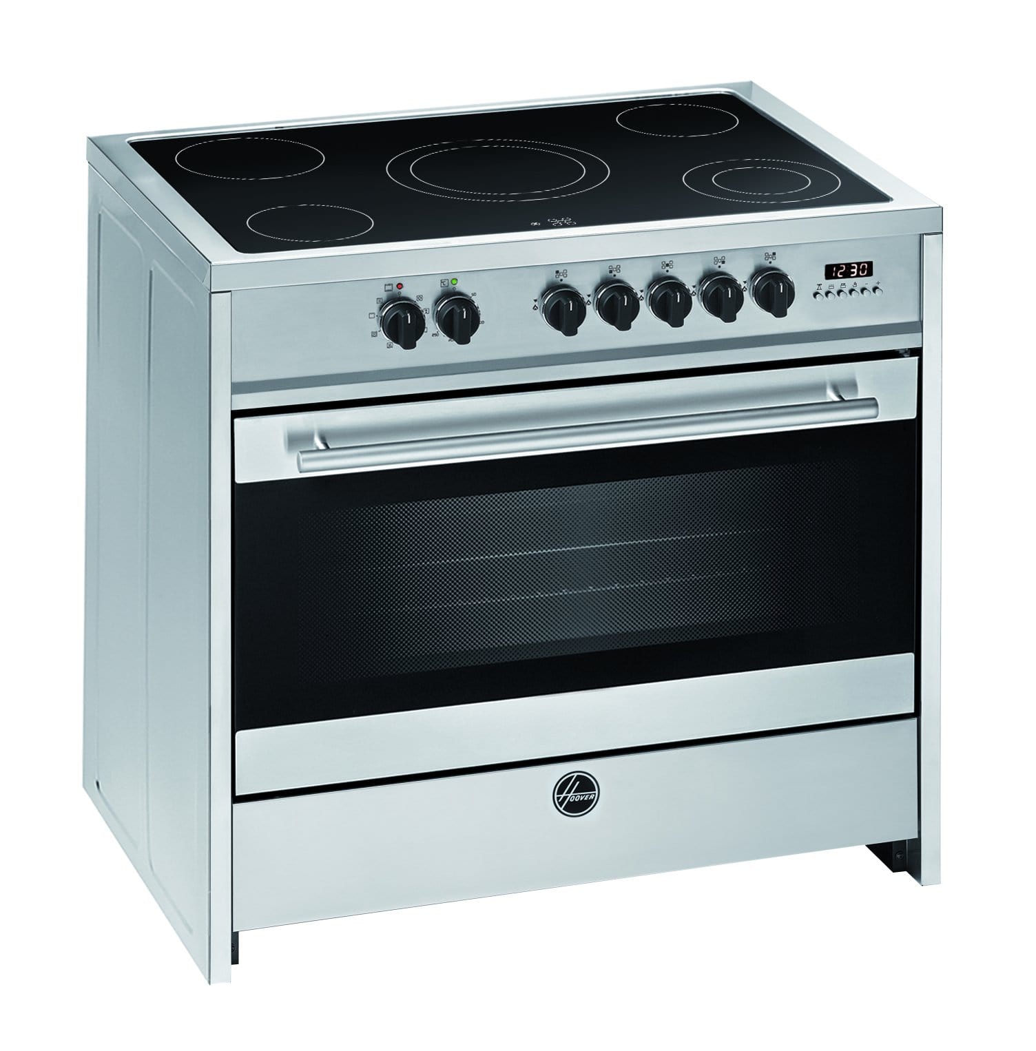 HOOVER 90X 60 CERAMIC COOKER STEEL