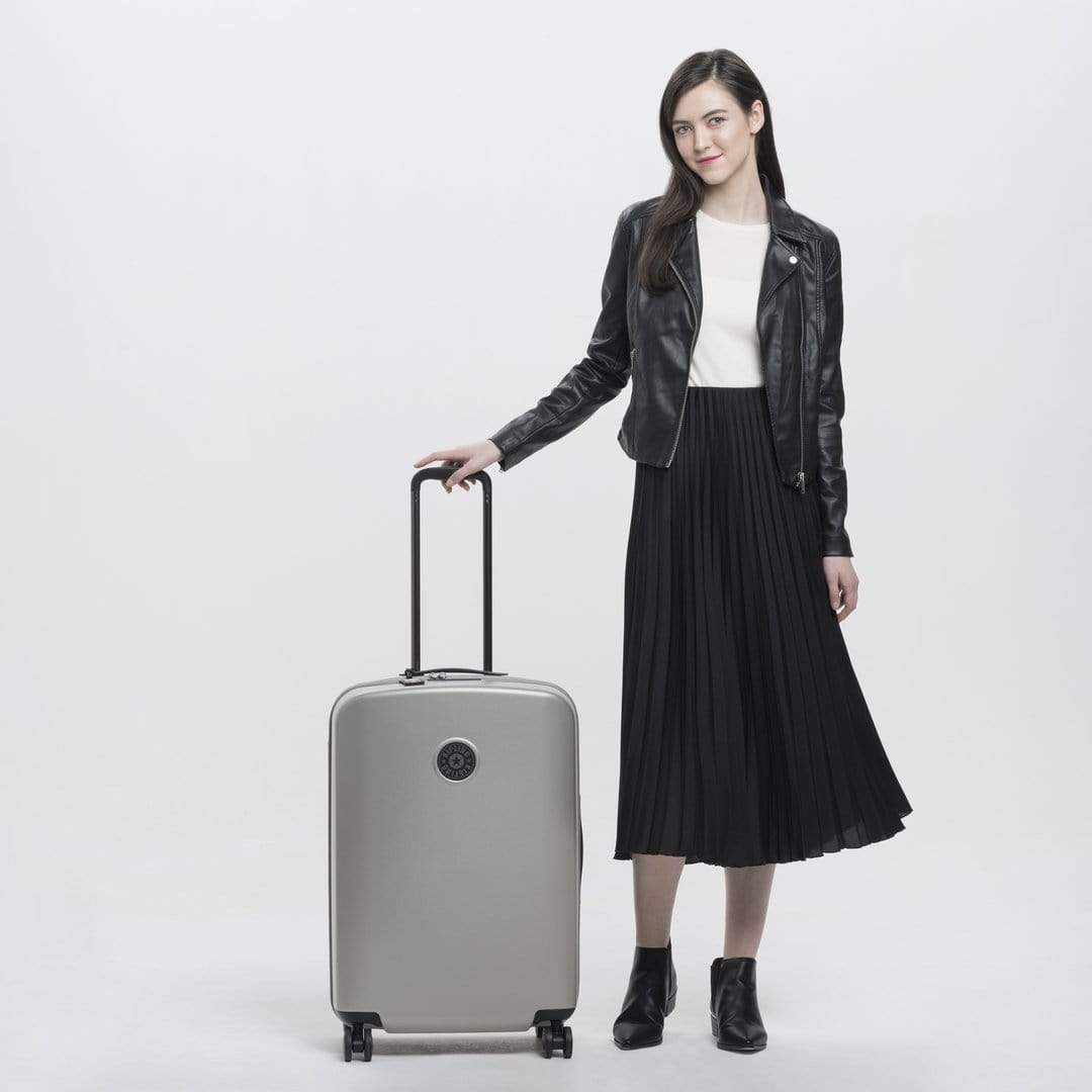 حقيبة سفر كيبلينج كيوريوسيتي إم متوسطة الحجم بعجلات معدنية لامعة C2I3158-48I