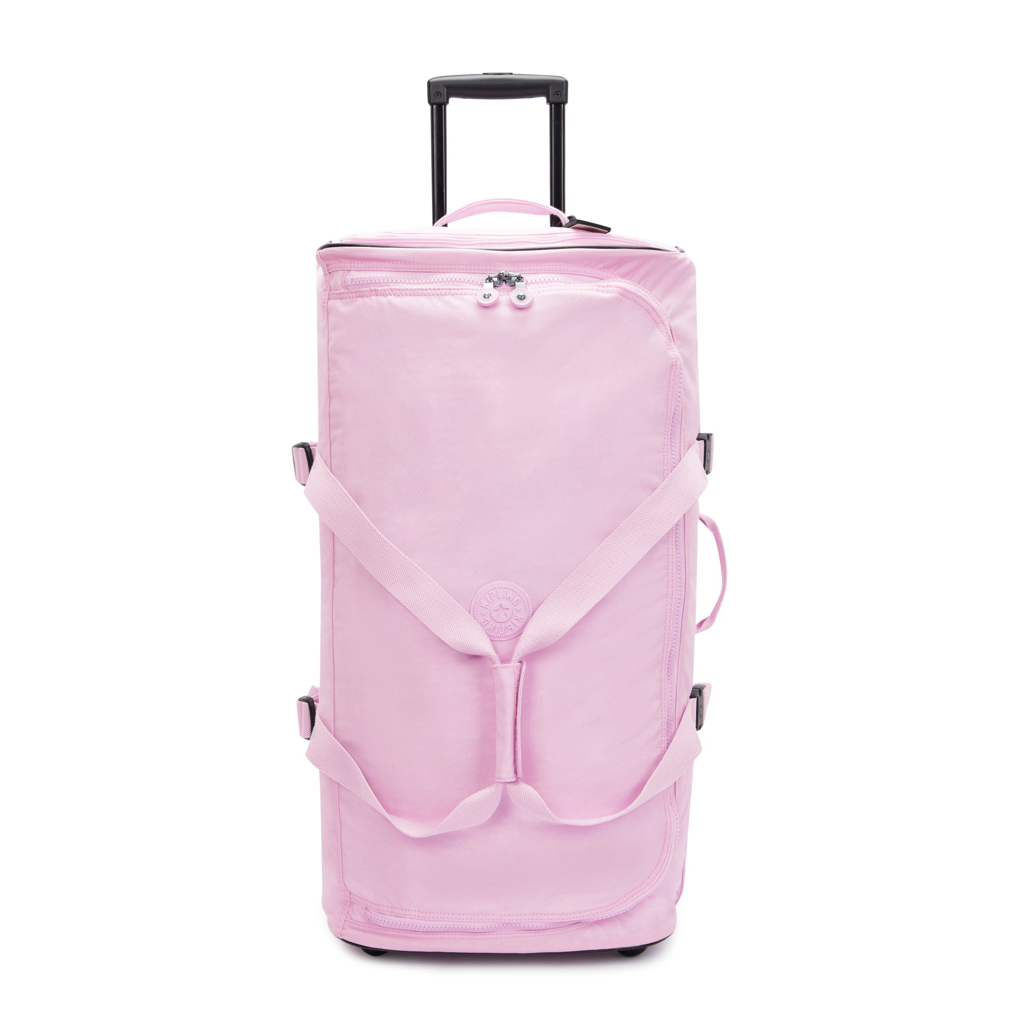 KIPLING-Teagan L-Large wheeled duffle-Blooming Pink-13117-R2C