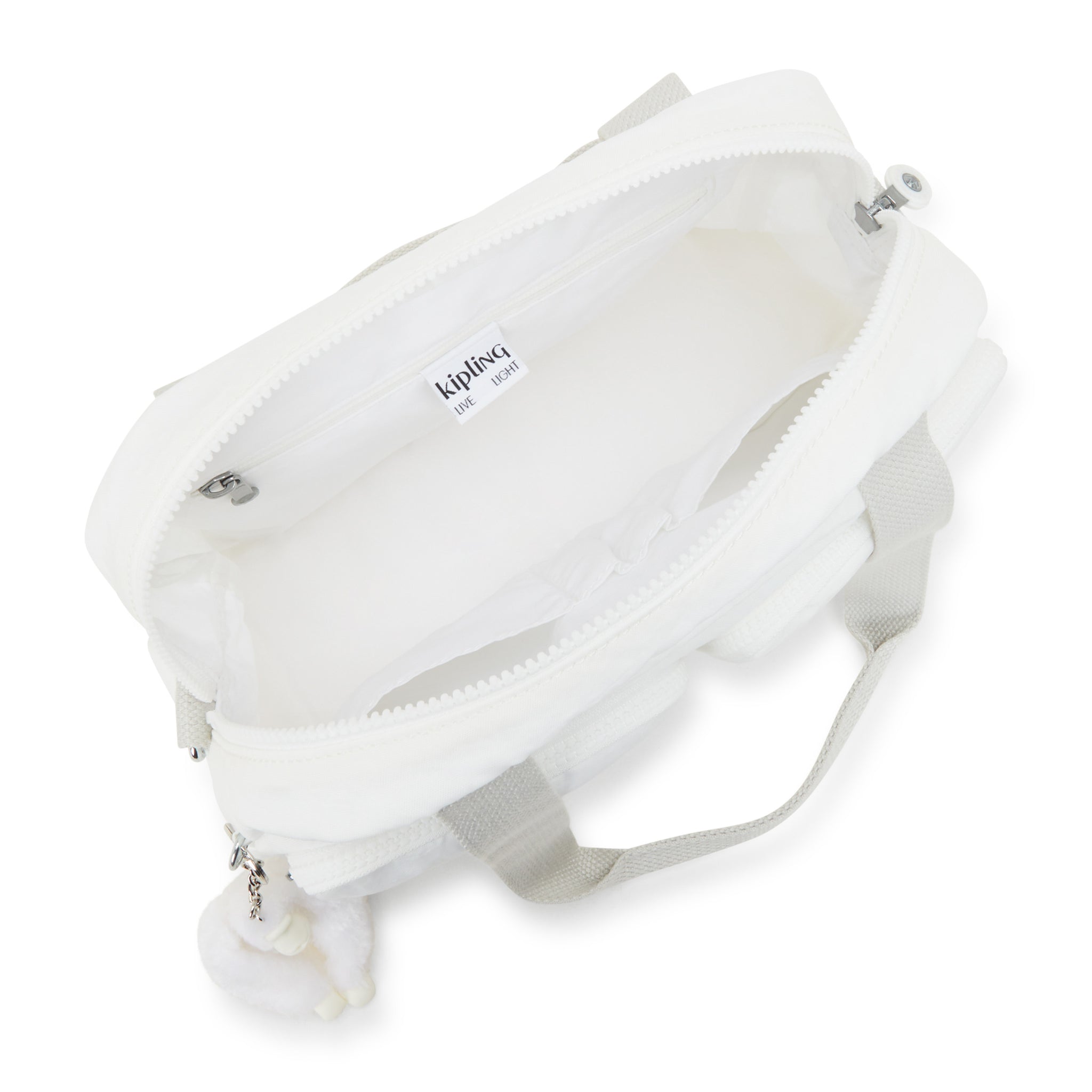 حقيبة كتف متوسطة الحجم من كيبلينج كول ديفيا بيور ألاباستر C2I2849-6KH