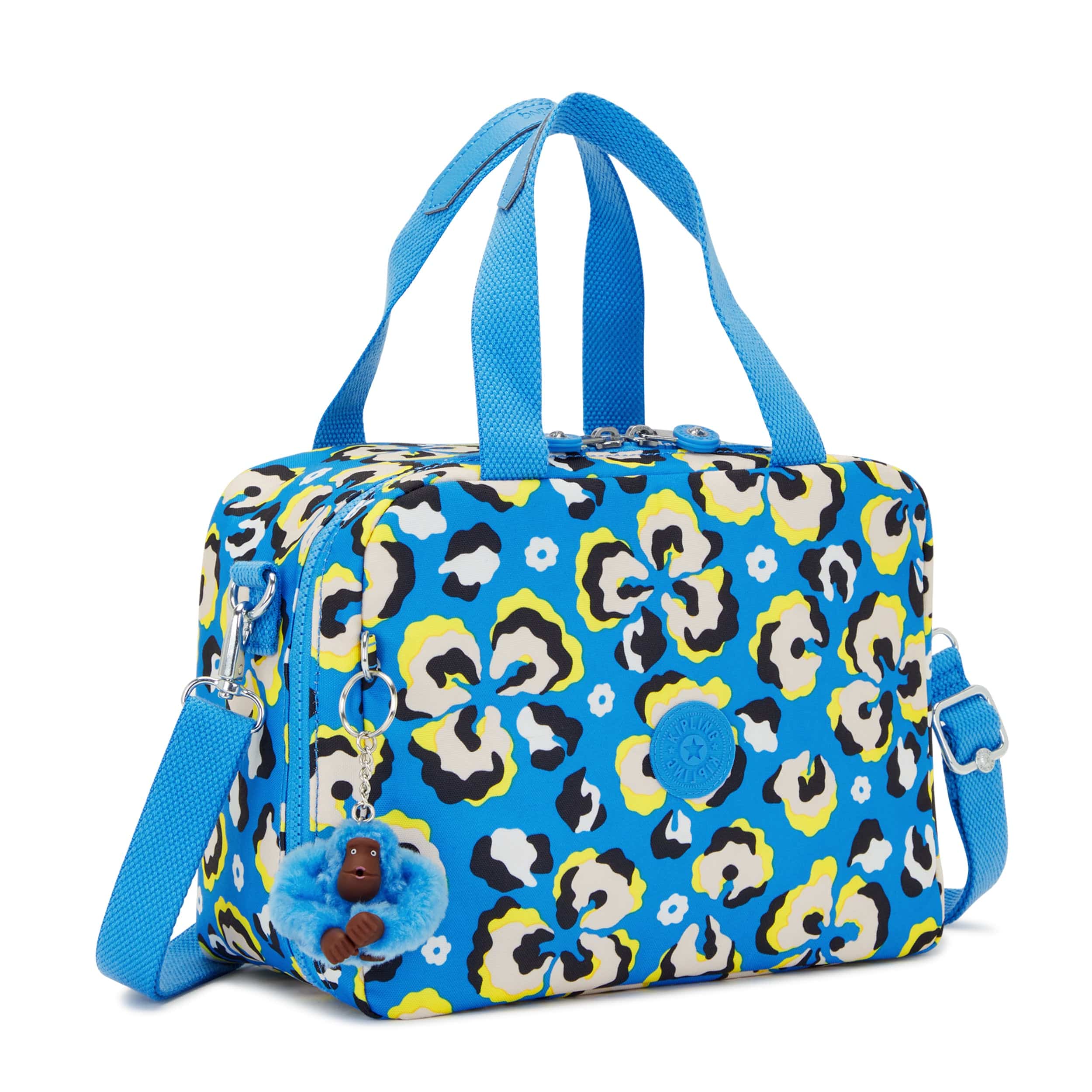 حقيبة غداء كبلينج مييو بنقشة جلد الفهد وكبيرة الحجم مع جراب عربة C2I2989-P2A