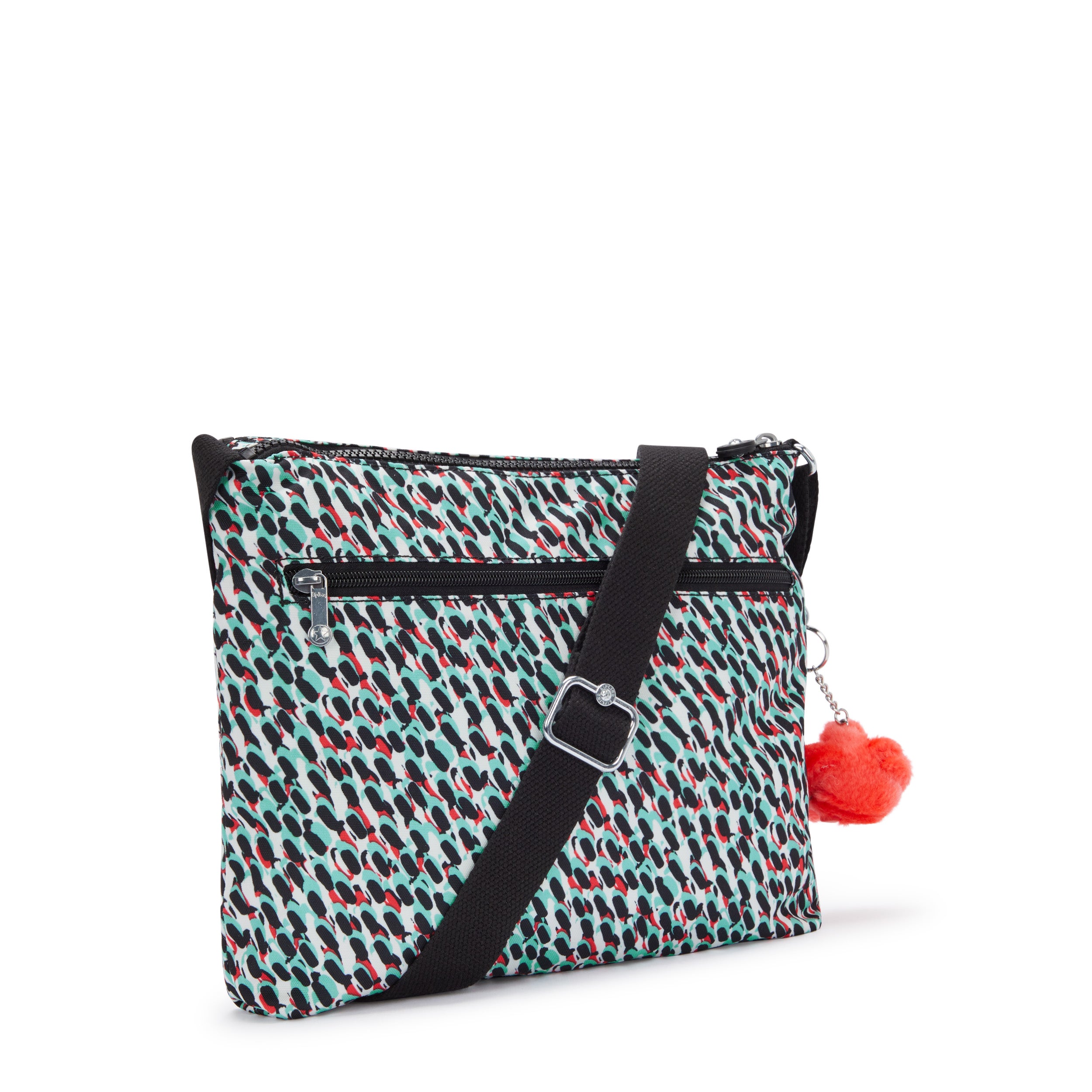 حقيبة كتف متوسطة الحجم بطبعة تجريدية من كيبلينج ألفار C2I3066-GN6