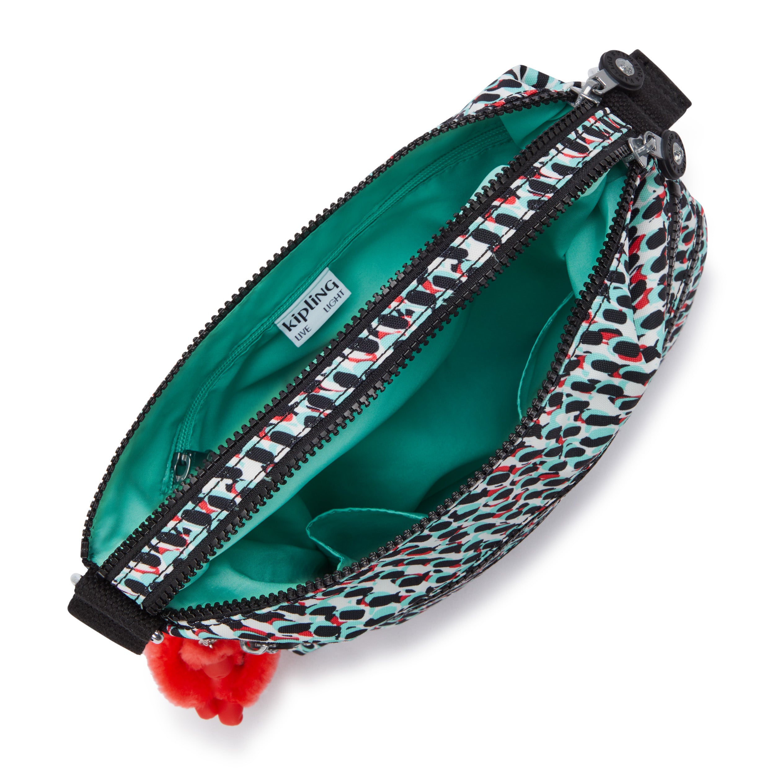 حقيبة كتف متوسطة الحجم بطبعة تجريدية من كيبلينج ألفار C2I3066-GN6