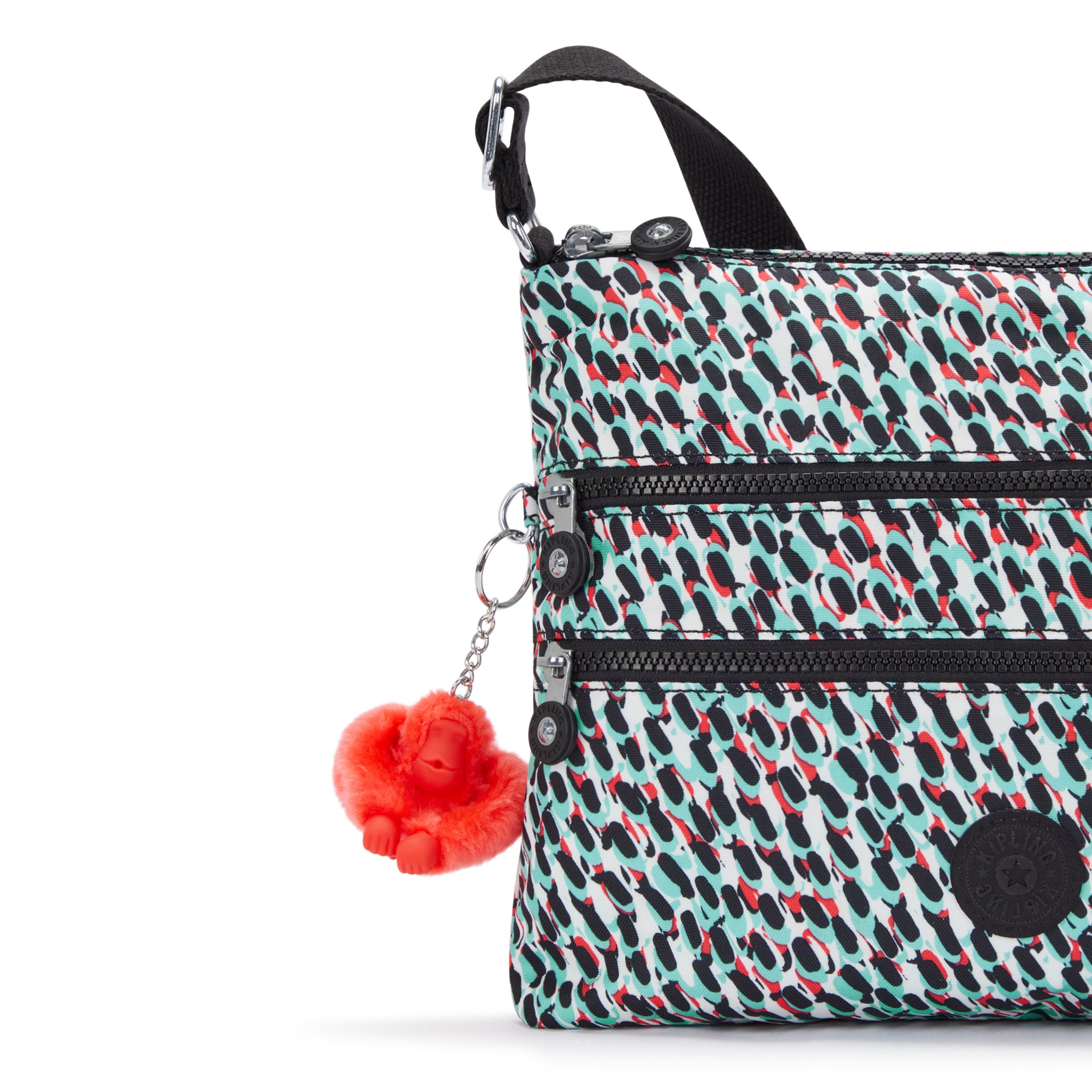 حقيبة كتف متوسطة الحجم بطبعة تجريدية من كيبلينج ألفار C2I3066-GN6