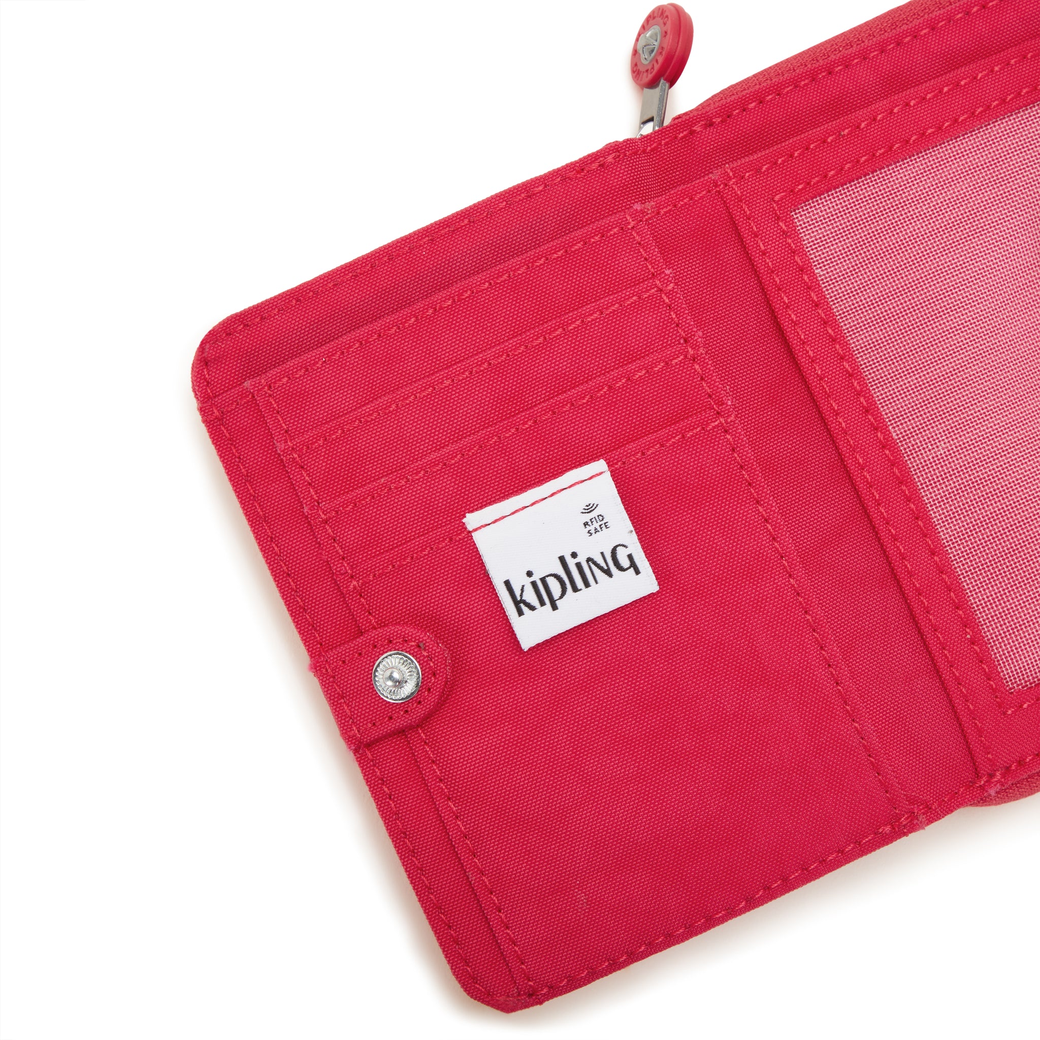 محفظة كيبلينج موني لوف كونفيتي وردية متوسطة الحجم C2I3738-T73