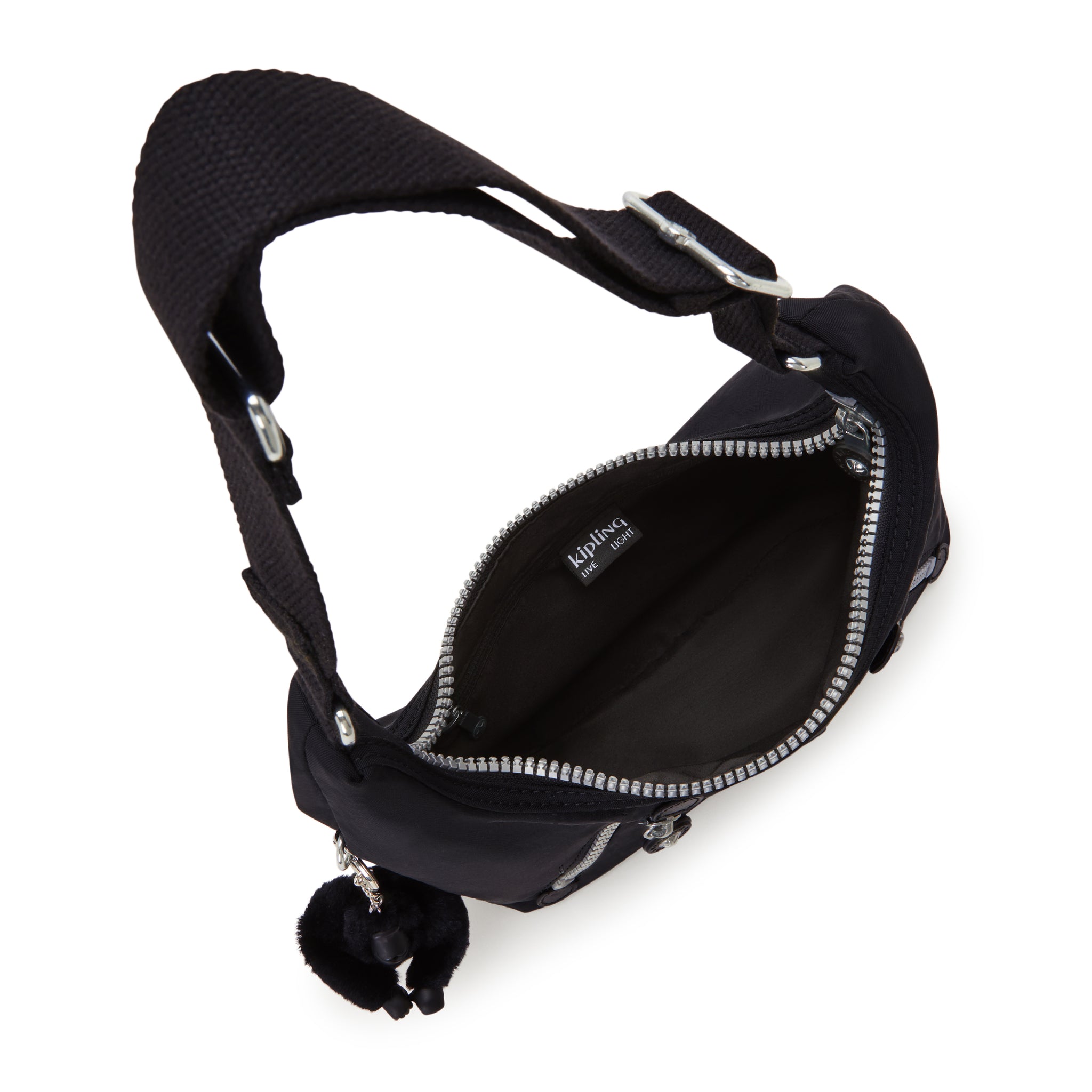 حقيبة كتف صغيرة نيكي رابيد سوداء من كيبلينج C2I4216-1RE