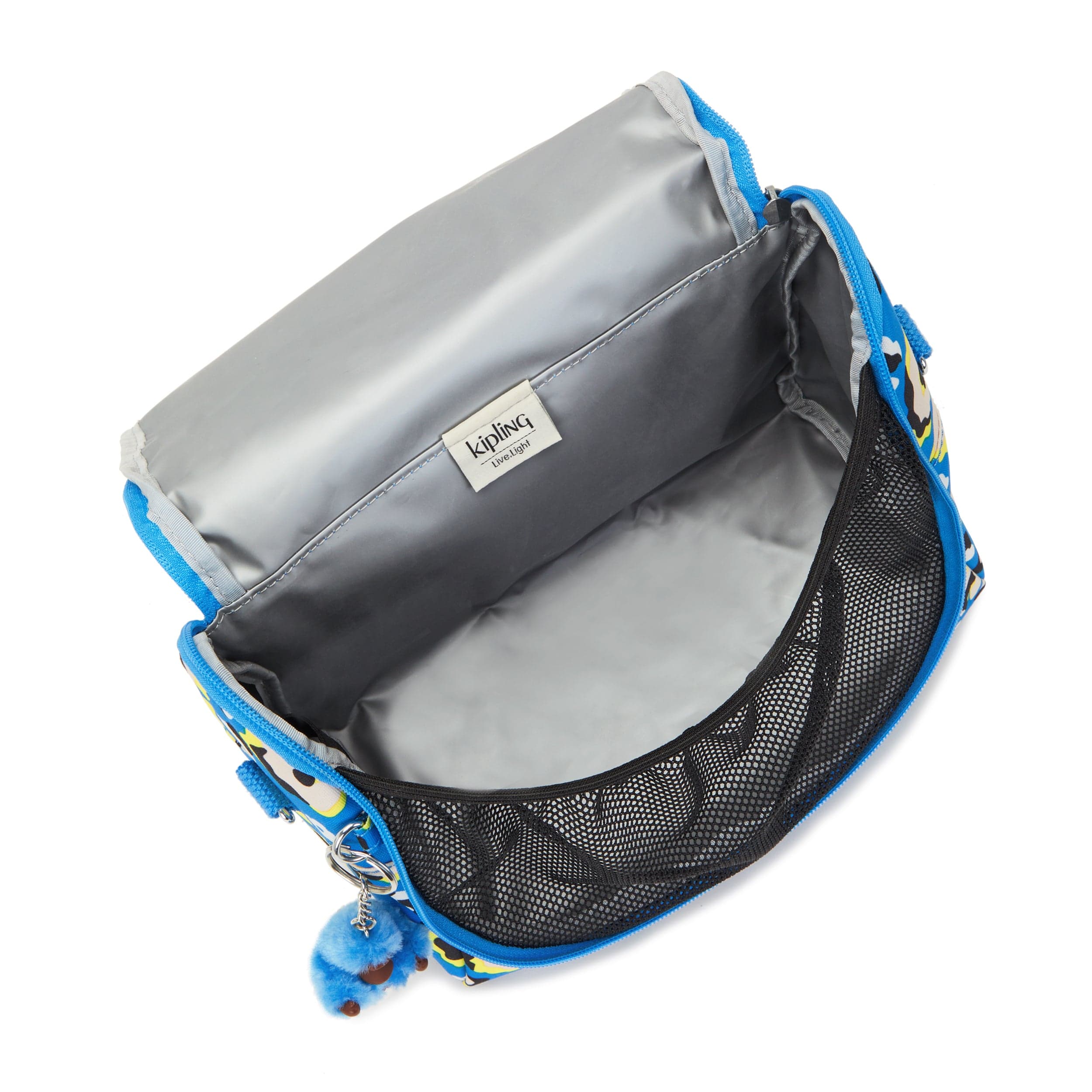 حقيبة غداء كيبلينج نيو كيشيرو كبيرة بنقشة جلد الفهد مع جراب عربة C2I5749-P2A