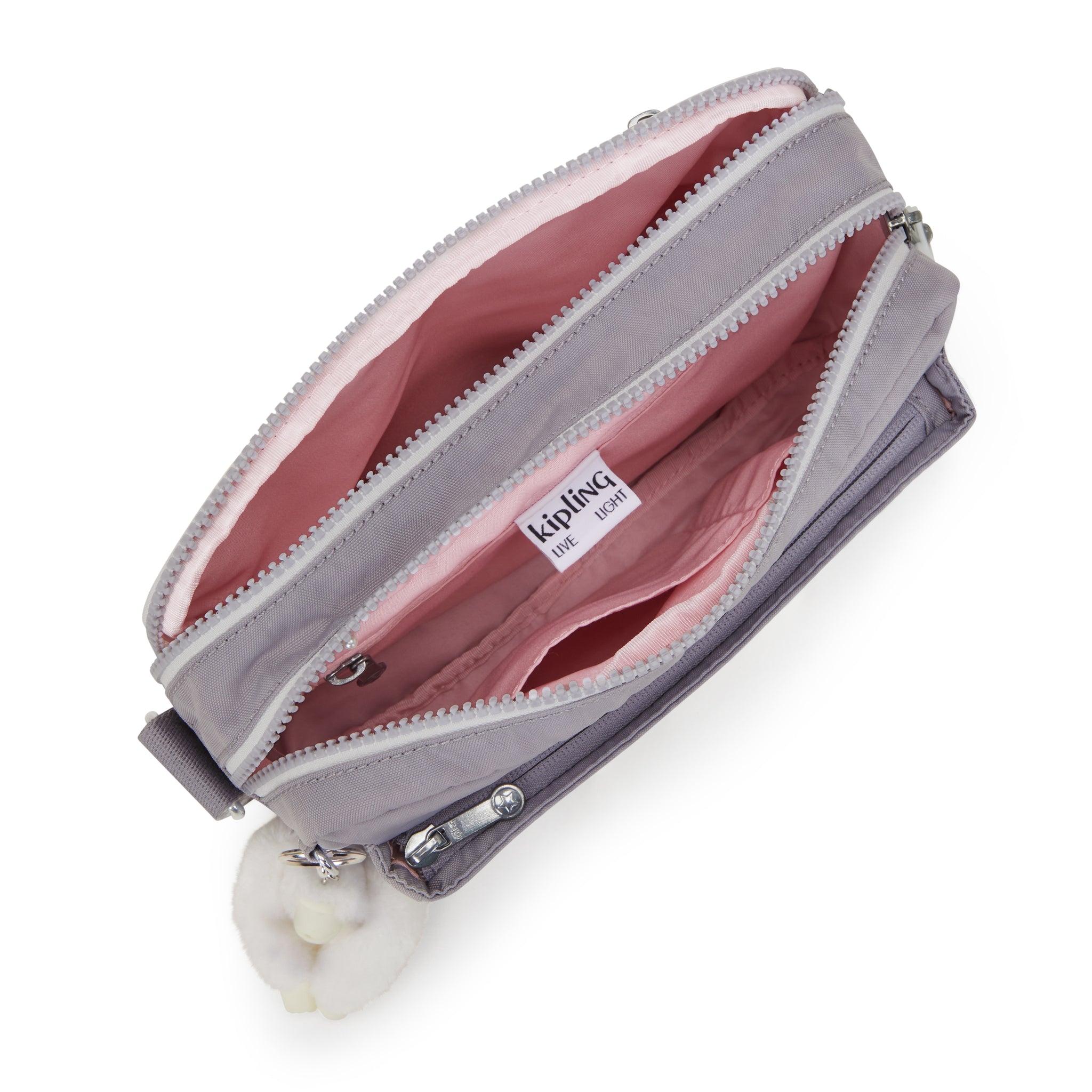 حقيبة كتف متوسطة الحجم رمادية اللون من كيبلينج أبانو إم C2I7076-1FB