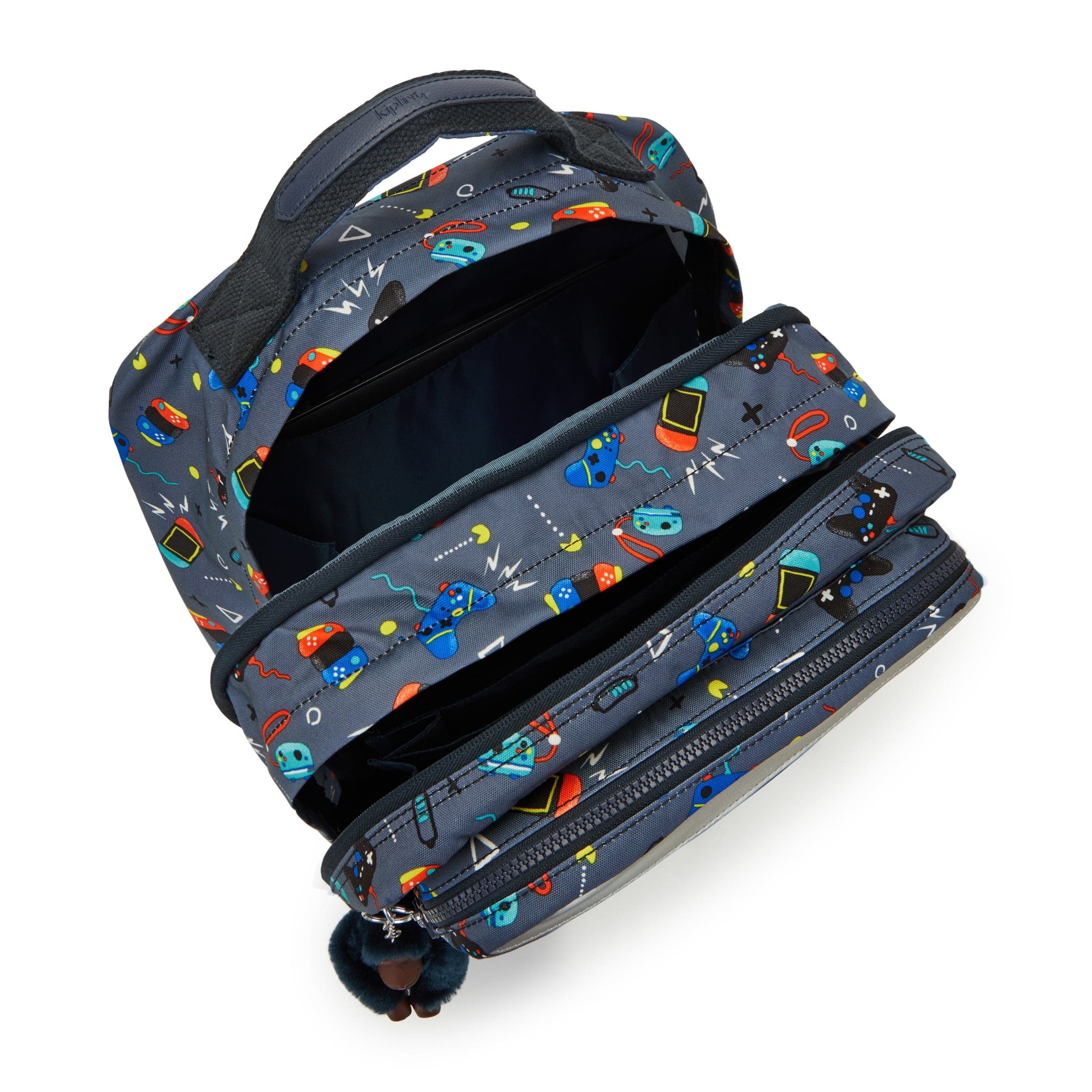 حقيبة ظهر كيبلينج سكوتي للألعاب رمادية كبيرة C2I7151-T6T