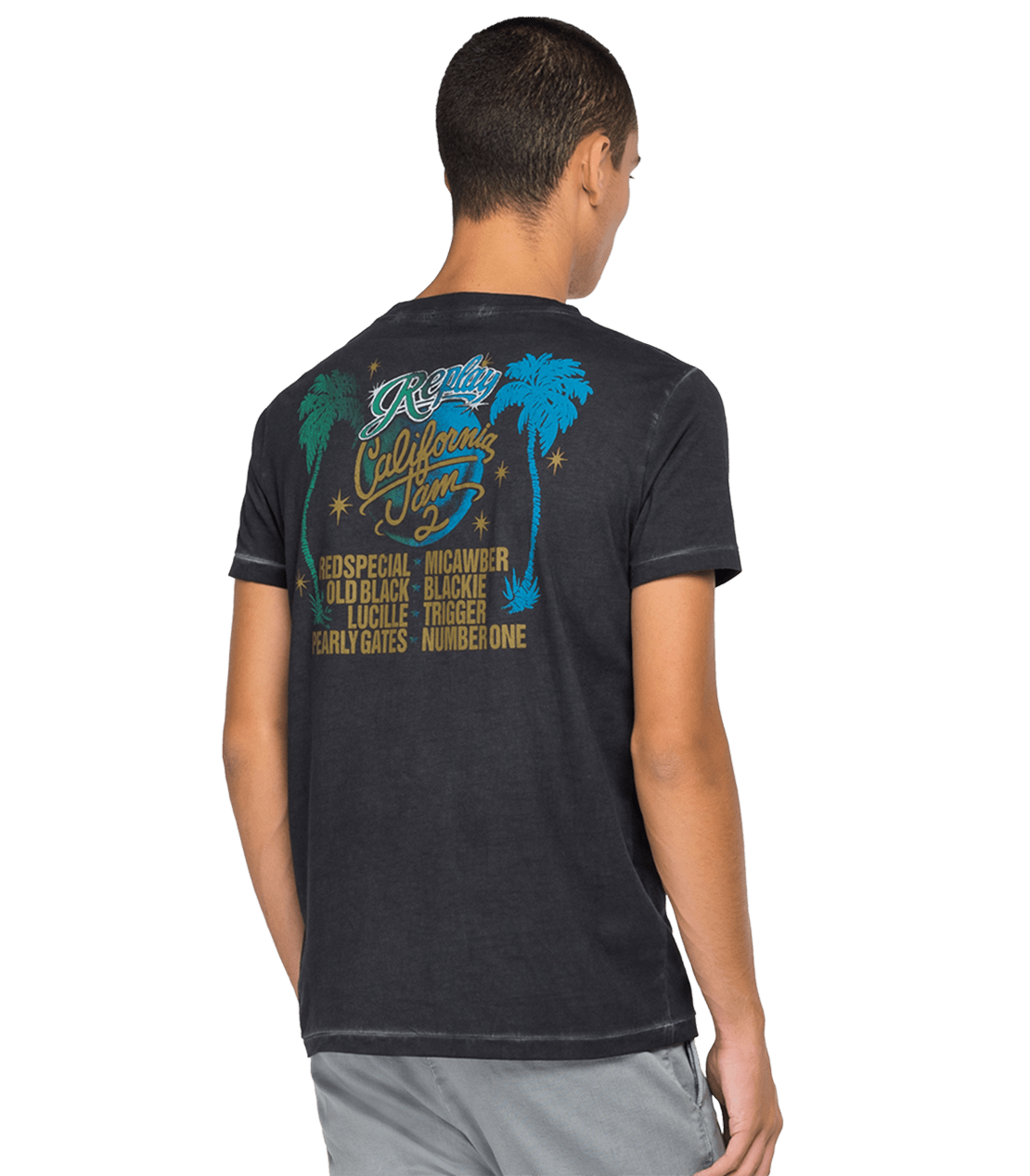 تي شيرت Replay California Jam Crewneck