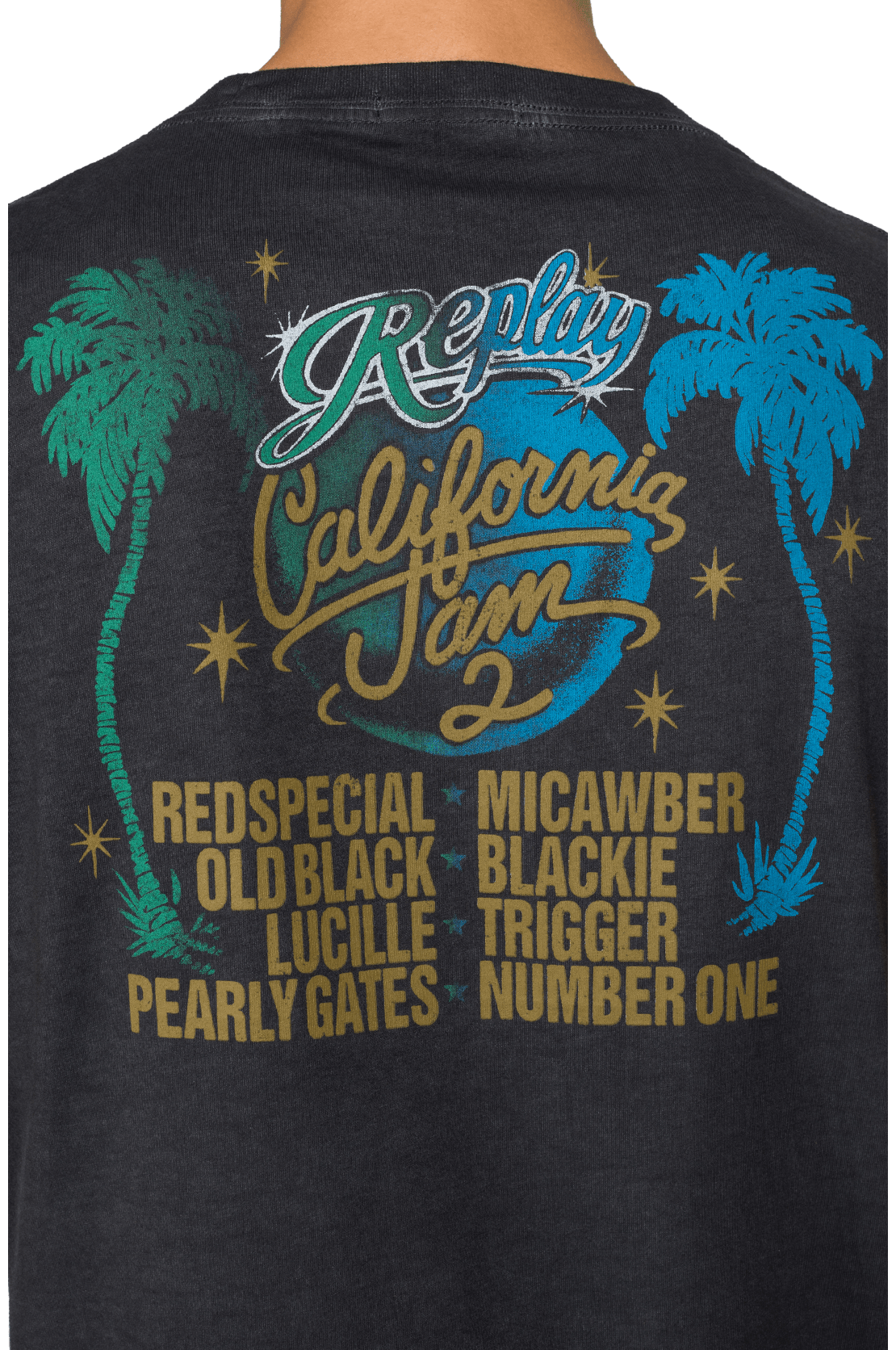 تي شيرت Replay California Jam Crewneck