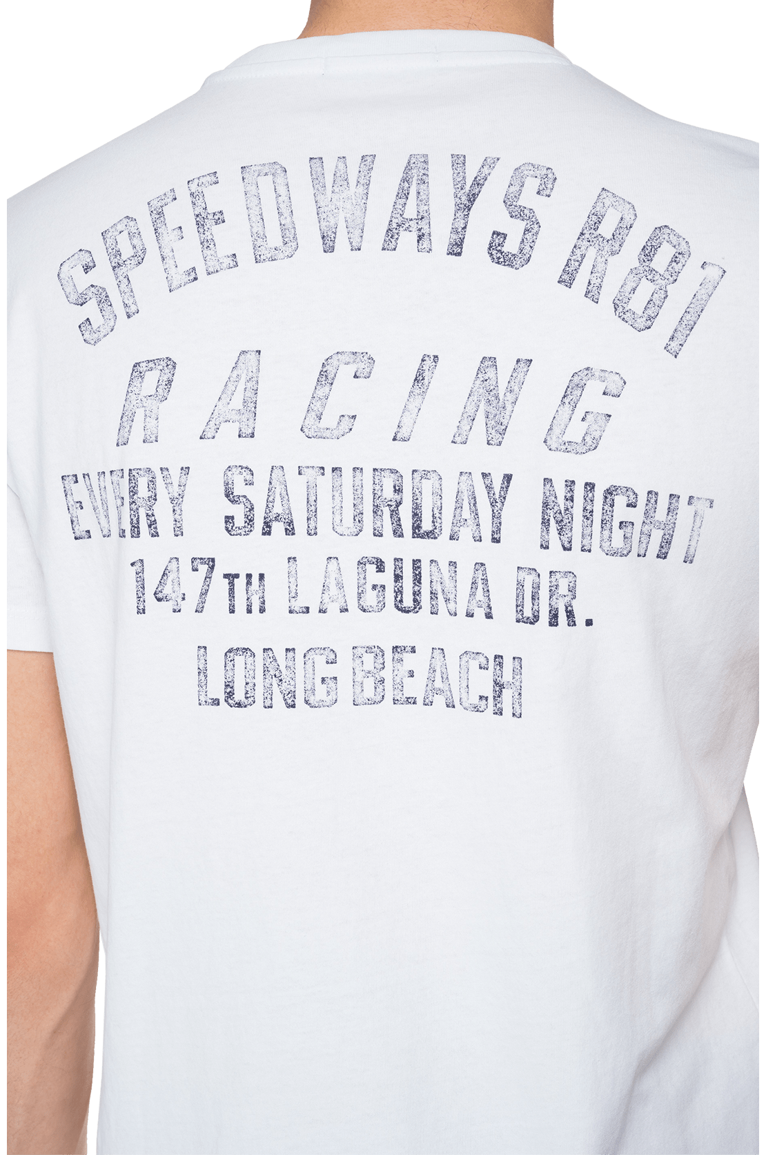 تي شيرت Replay برقبة دائرية مع خدوش