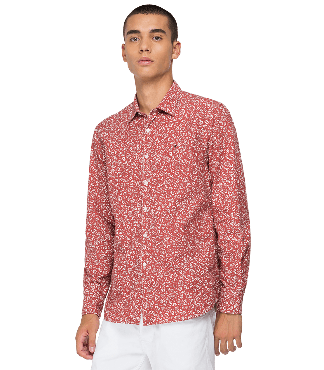 قميص من القطن المطبوع