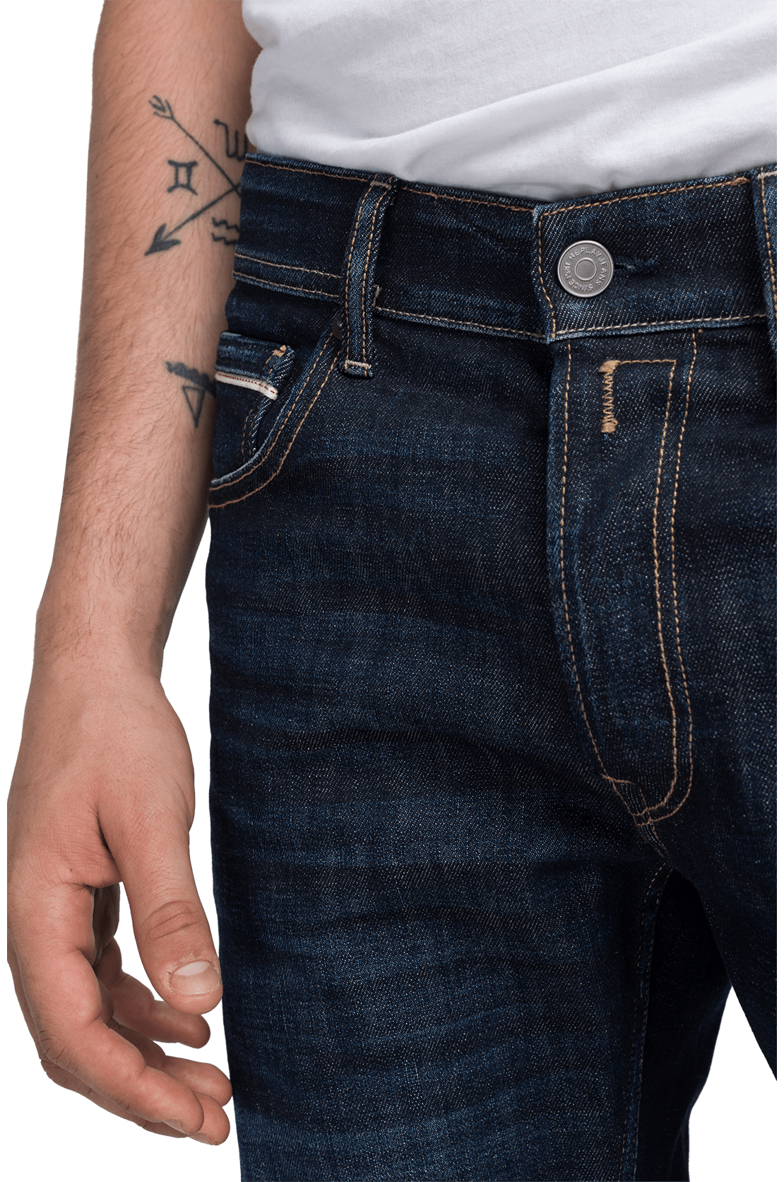 بنطال جينز غروفر بقصّة مستقيمة