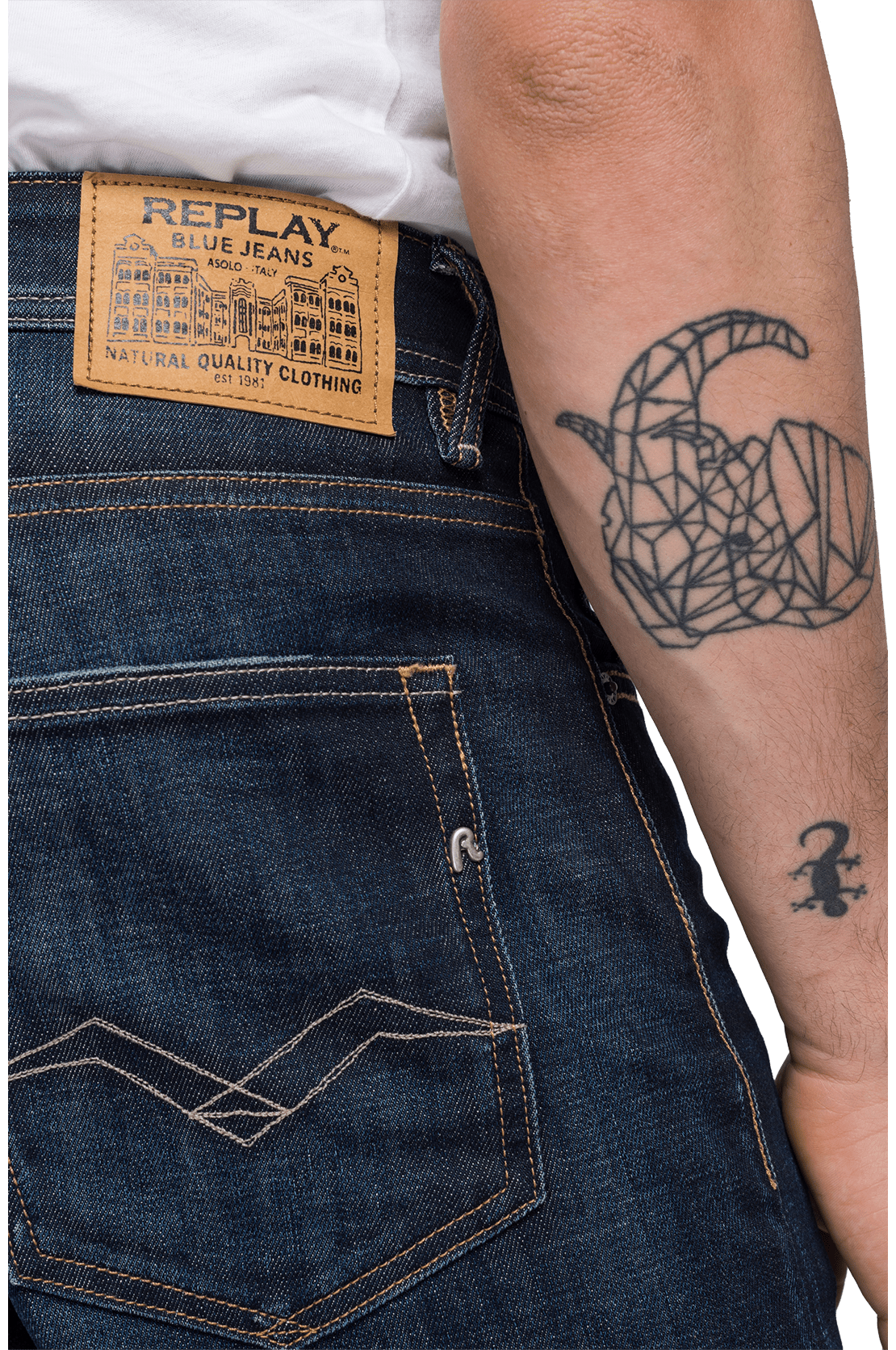 بنطال جينز غروفر بقصّة مستقيمة