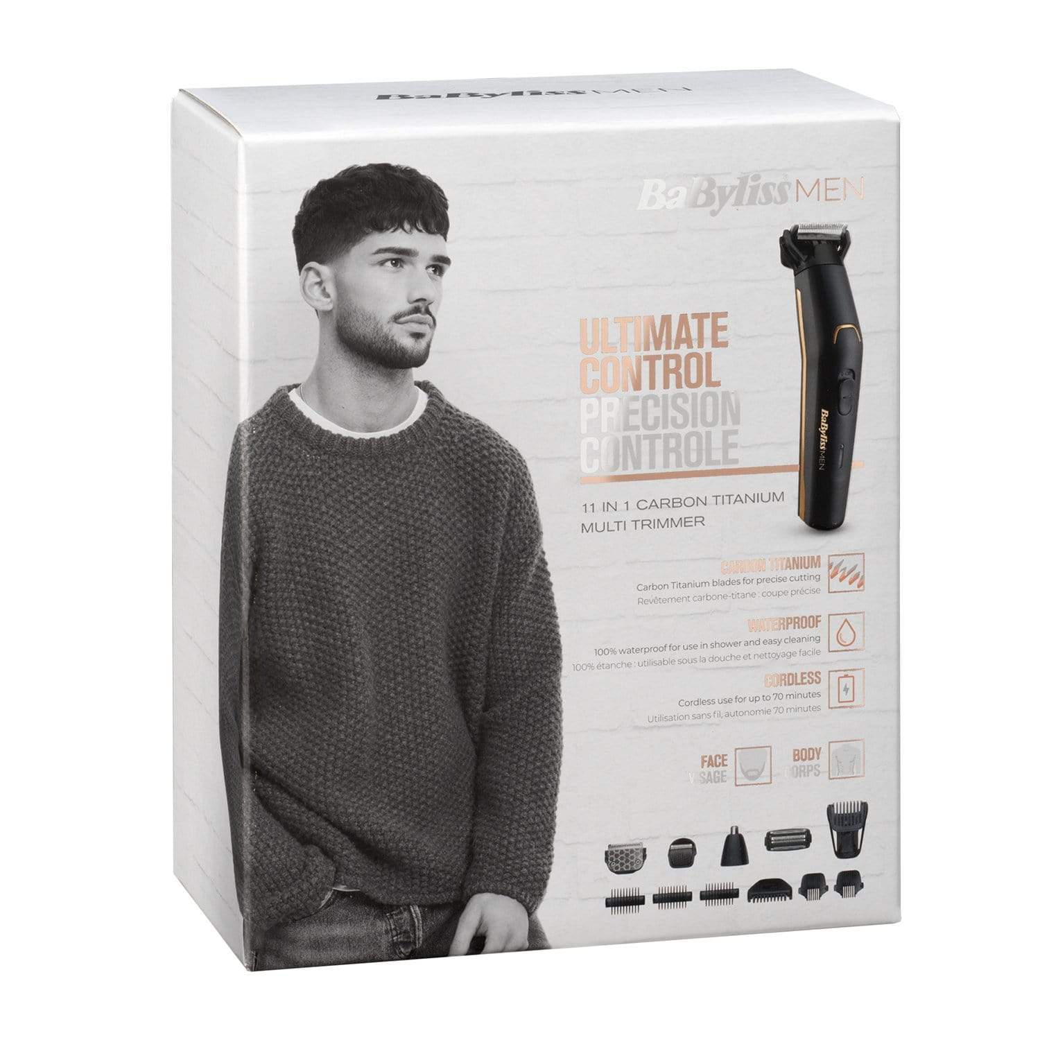 ماكينات تشذيب وتقليم الشعر من BaByliss مصنوعة من التيتانيوم والكربون