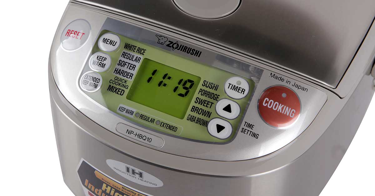 جهاز طهي الأرز الإلكتروني من زوجيروشي، سعة 1.0 لتر - ستانلس ستيل