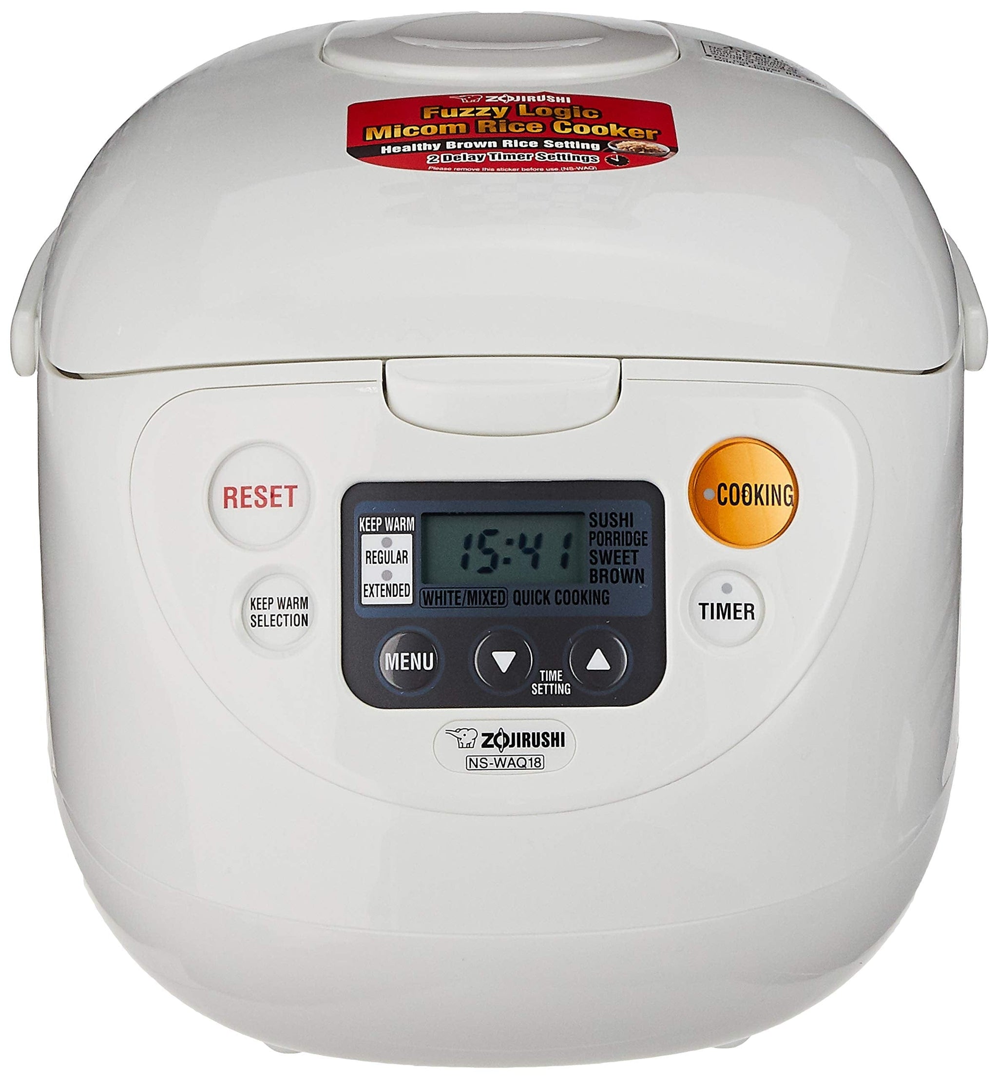 Electronic Rice Cooker And Warmer 1.8 Litre Cool White