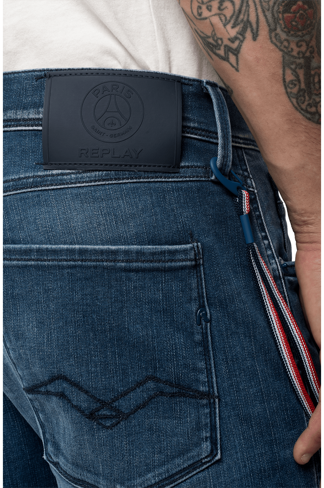 بنطال جينز ريبلاي PSG ANBASS HYPERFLEX BIO SLIM-FIT