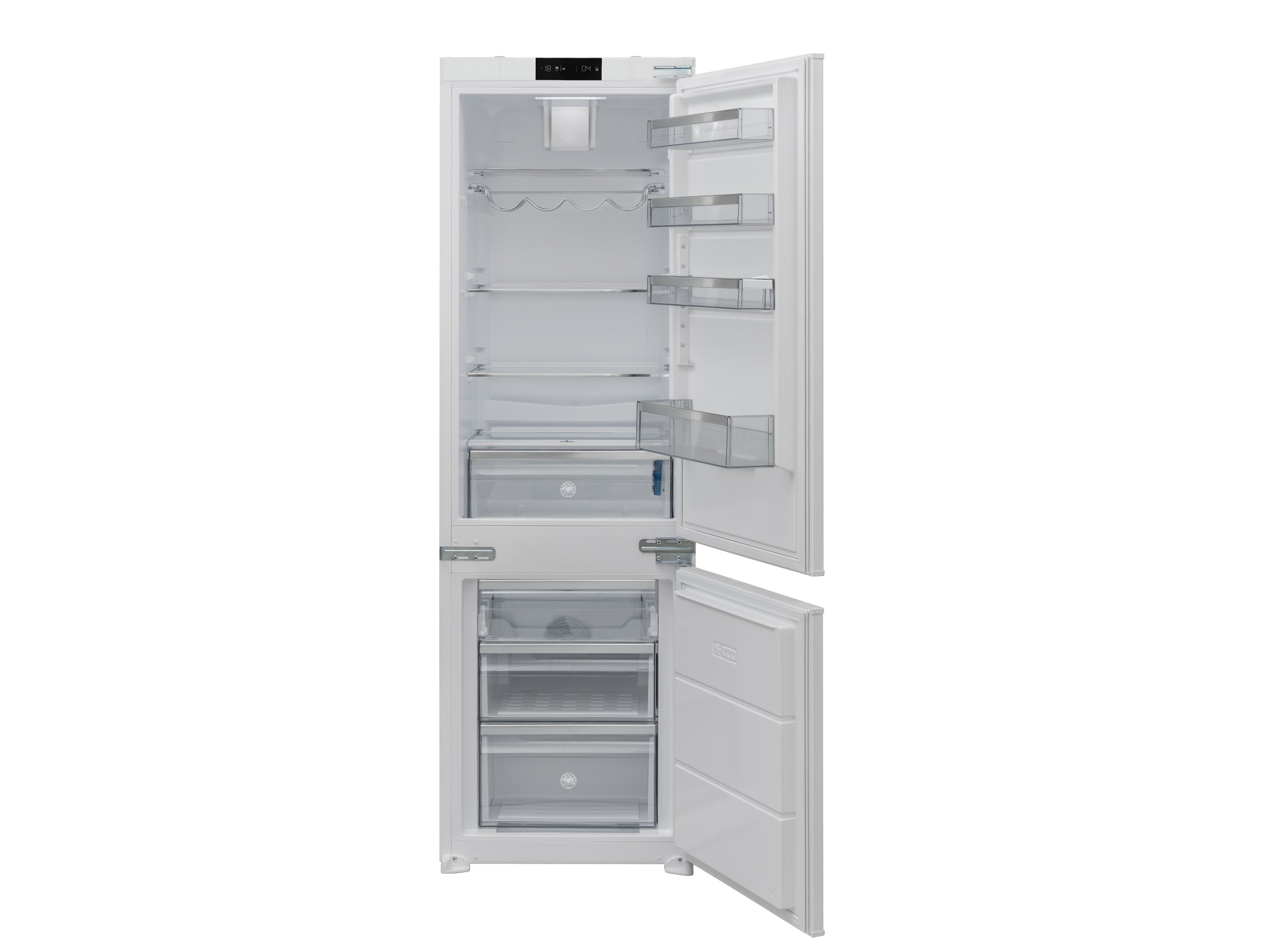 BZON REFRIGERATOR BI BOTTOM MOUNT COMBI NEUTRAL 60CM H177 SLIDING DOOR