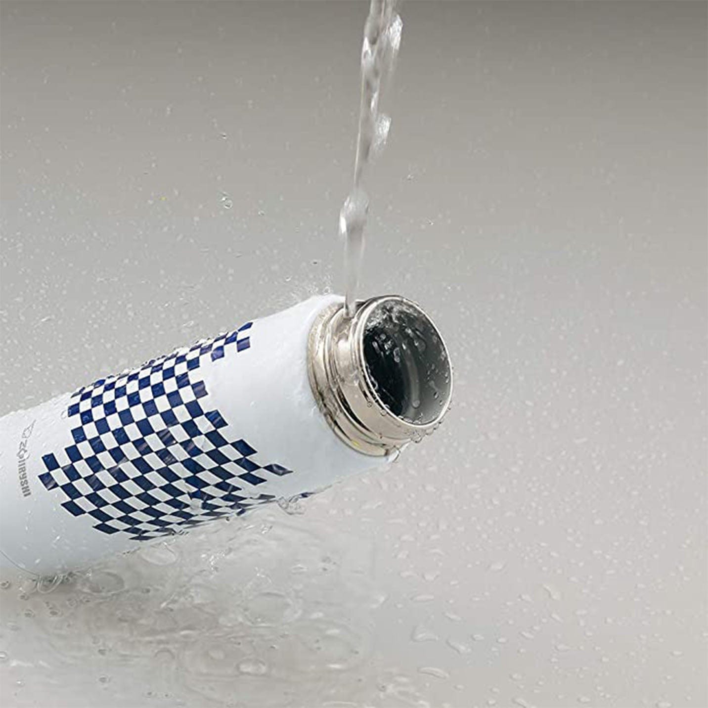 Zojirushi Stainless Steel Vacuum Insulated Mug, 16-Ounce, Ichimatsu White