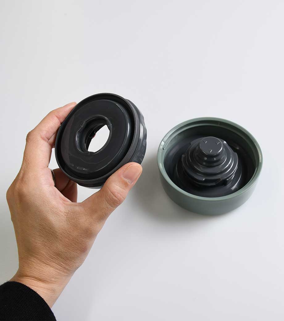 وعاء طعام من الفولاذ المقاوم للصدأ من زوجيروشي، سعة 0.4 لتر، لون أخضر غير لامع.