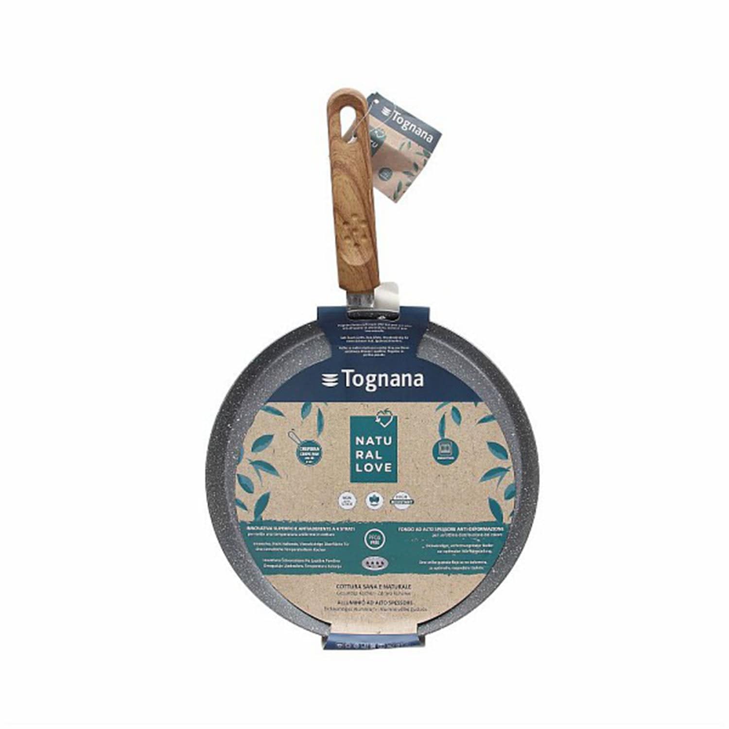 Tognana Vi Natlo Natural Crepe Pan, 25 Cm Diameter