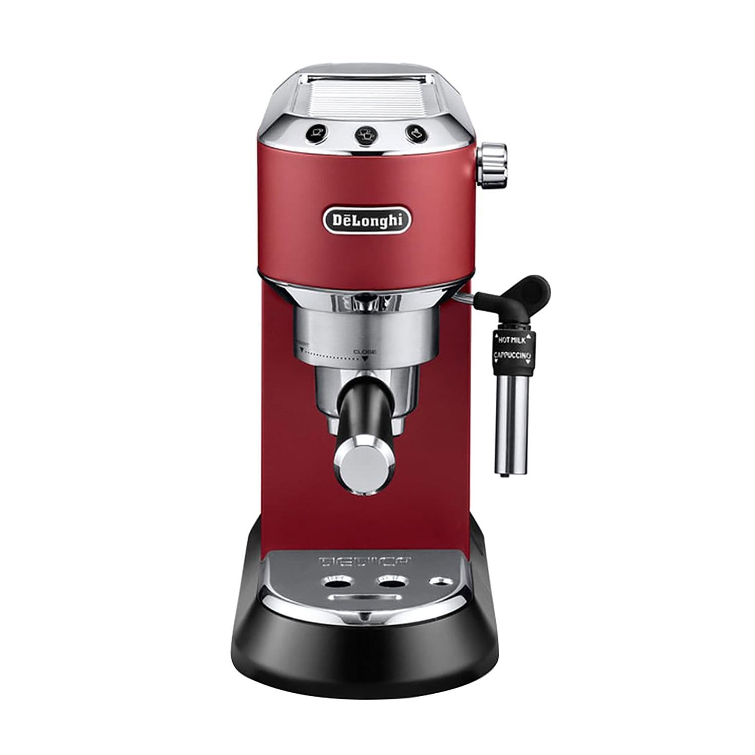 De'Longhi Dedica Style Espresso Pump Coffee Machine - Red - EC685.R - Jashanmal Home