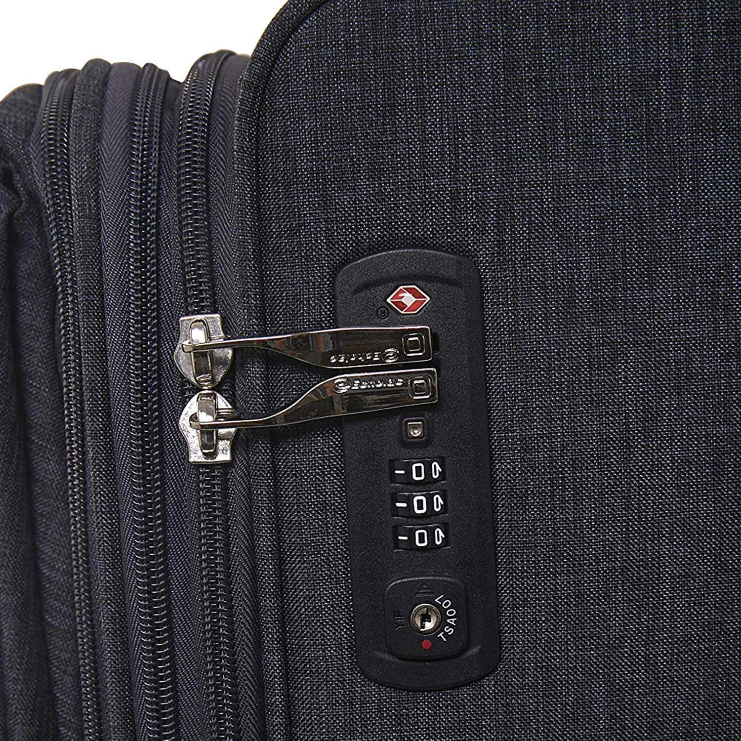 عربة أمتعة إيكولاك جيميني 20 بوصة بأربع عجلات مزدوجة، لون رمادي داكن - CT807 رمادي داكن 20