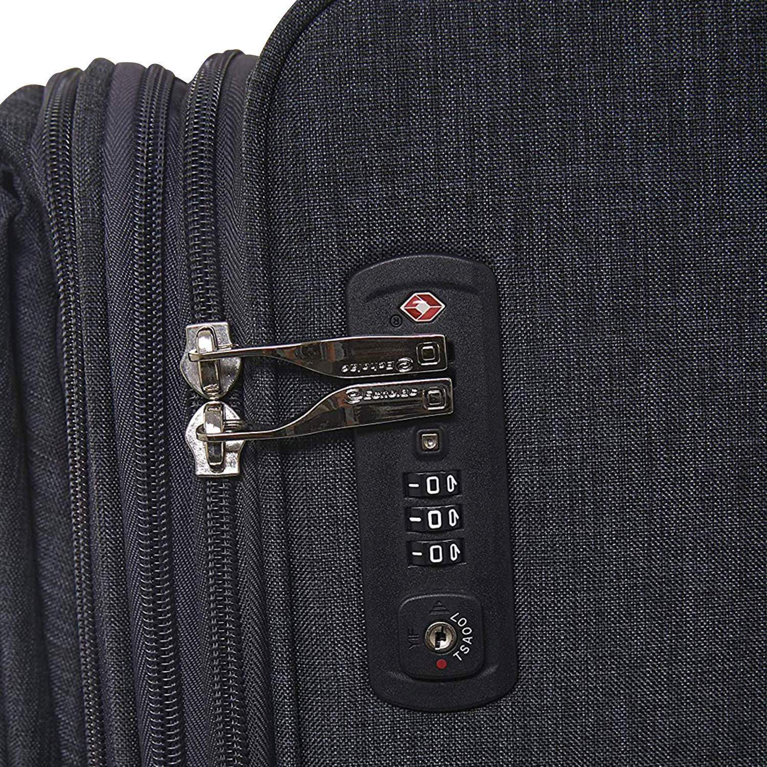 حقيبة سفر إيكولاك جيميني 24 بوصة بأربع عجلات مزدوجة، رمادية داكنة - CT807 رمادية داكنة 24