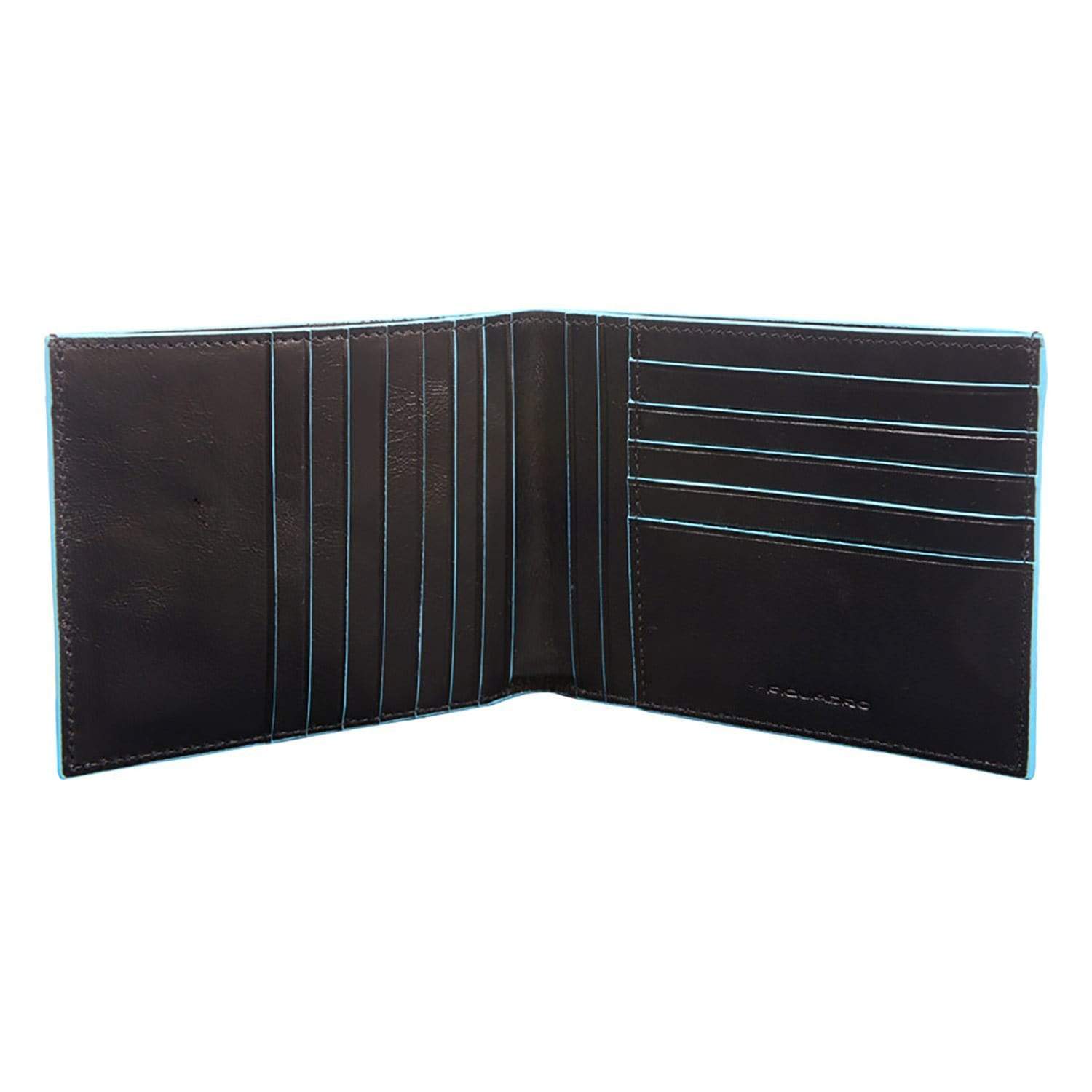 Piquadro Blue Square Men's Wallet with 12 Credit Card Slots - Black - PU1241B2R/N - Jashanmal Home