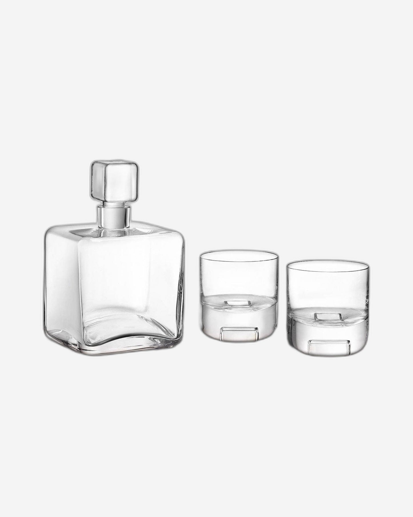 طقم Lsa Cask Whisky Connoisseur مع صينية شفافة من الرماد/الفلين