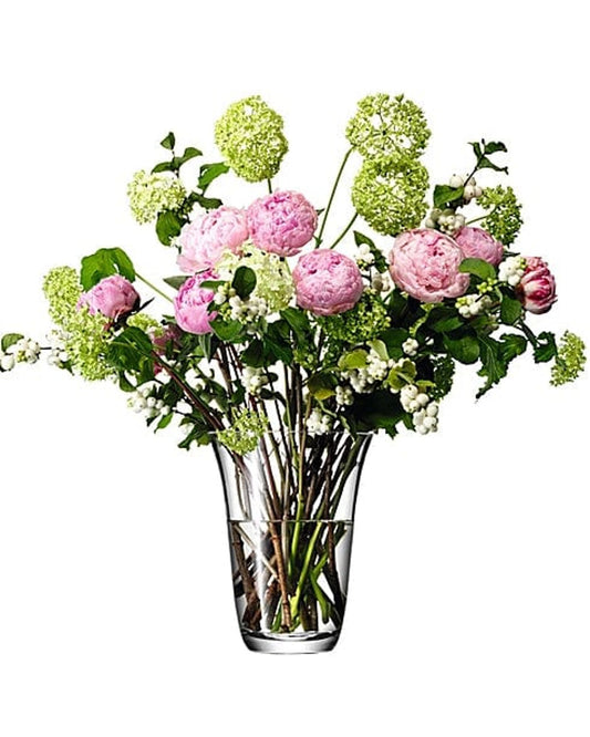 مزهرية شفافة على شكل باقة زهور مفتوحة من LSA