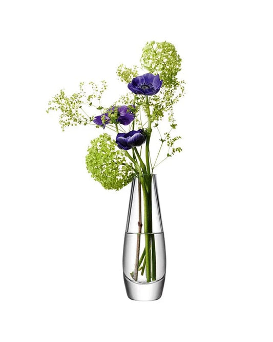 مزهرية شفافة بساق واحد من زهرة Lsa