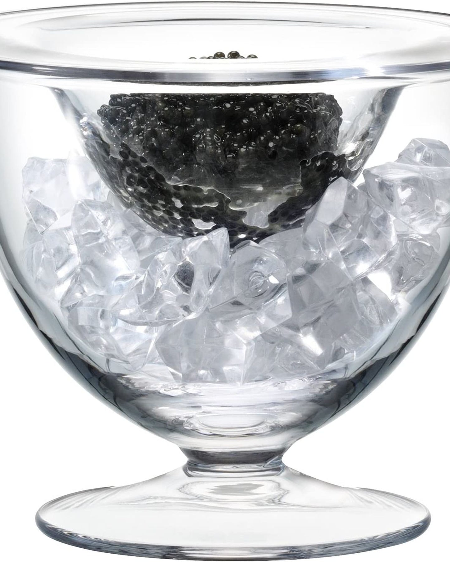 طقم تقديم الكافيار Ø14 سم شفاف