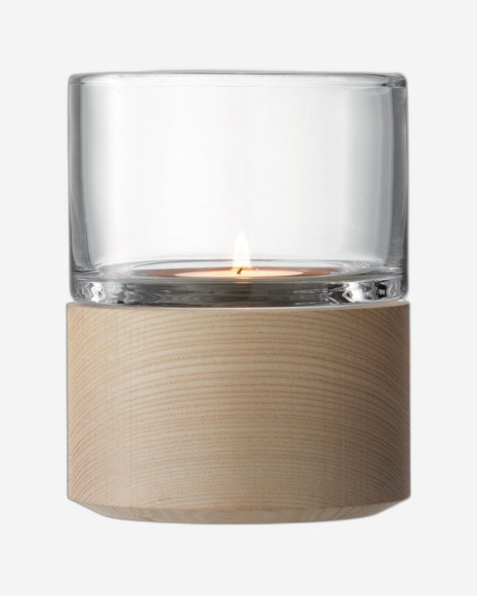 فانوس إل إس إيه لوتا شفاف وقاعدة من الرماد