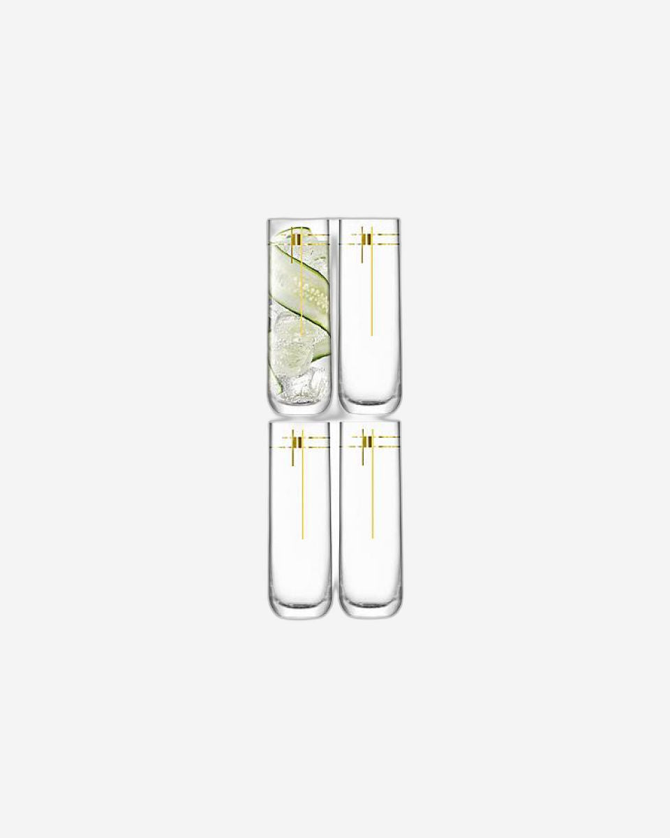 كأس طويل من LSA Century ذهبي × 4