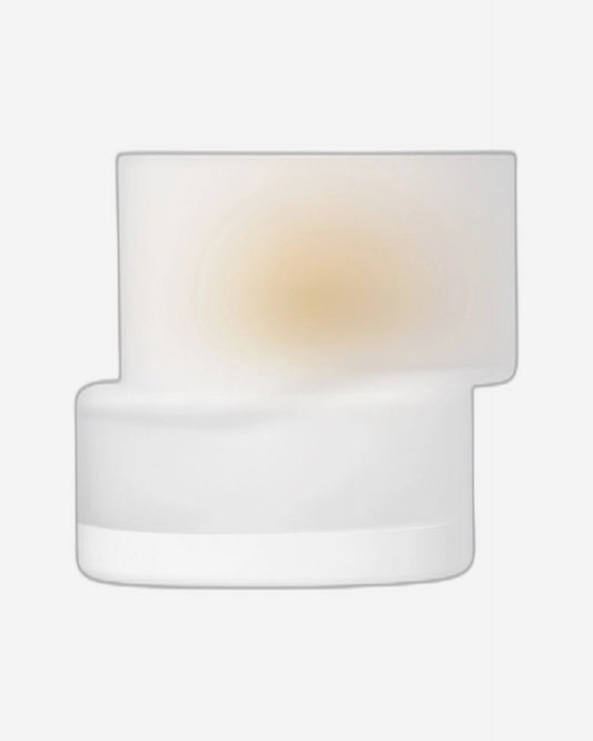 فانوس/مزهرية بارتفاع 13.5 سم، لون أبيض طباشيري