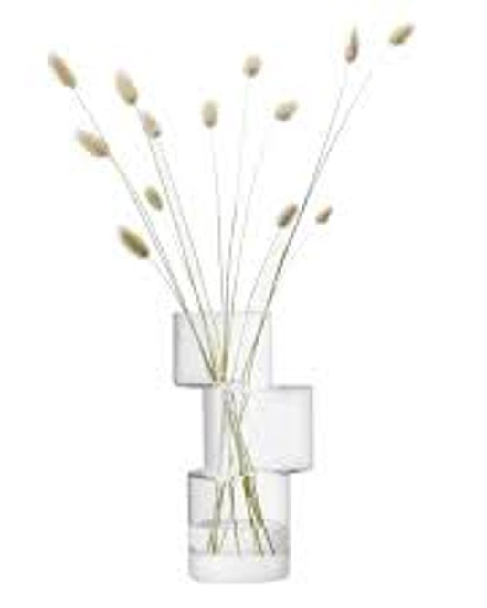 مزهرية شفافة بارتفاع 26 سم