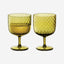 كأس نبيذ Lsa Dapple Woodland Green × 2