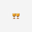كأس نبيذ Lsa Dapple Sun Amber X 2