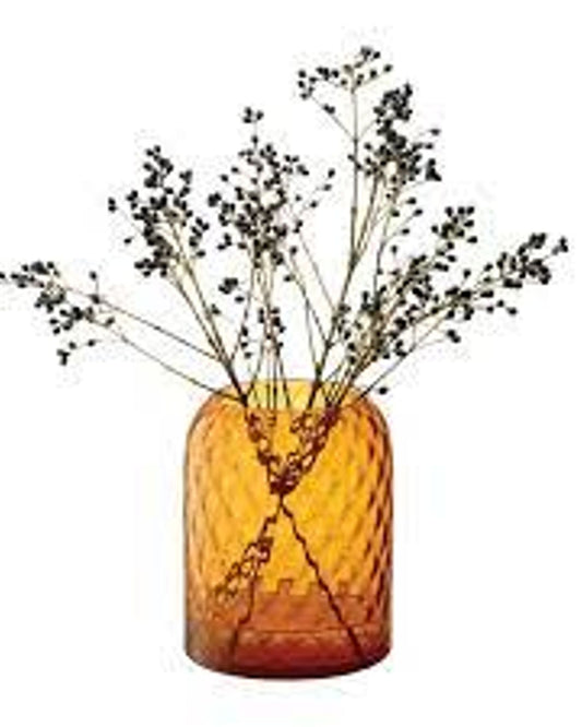 مزهرية/فانوس شمسي مرقط من لسا، كهرمان