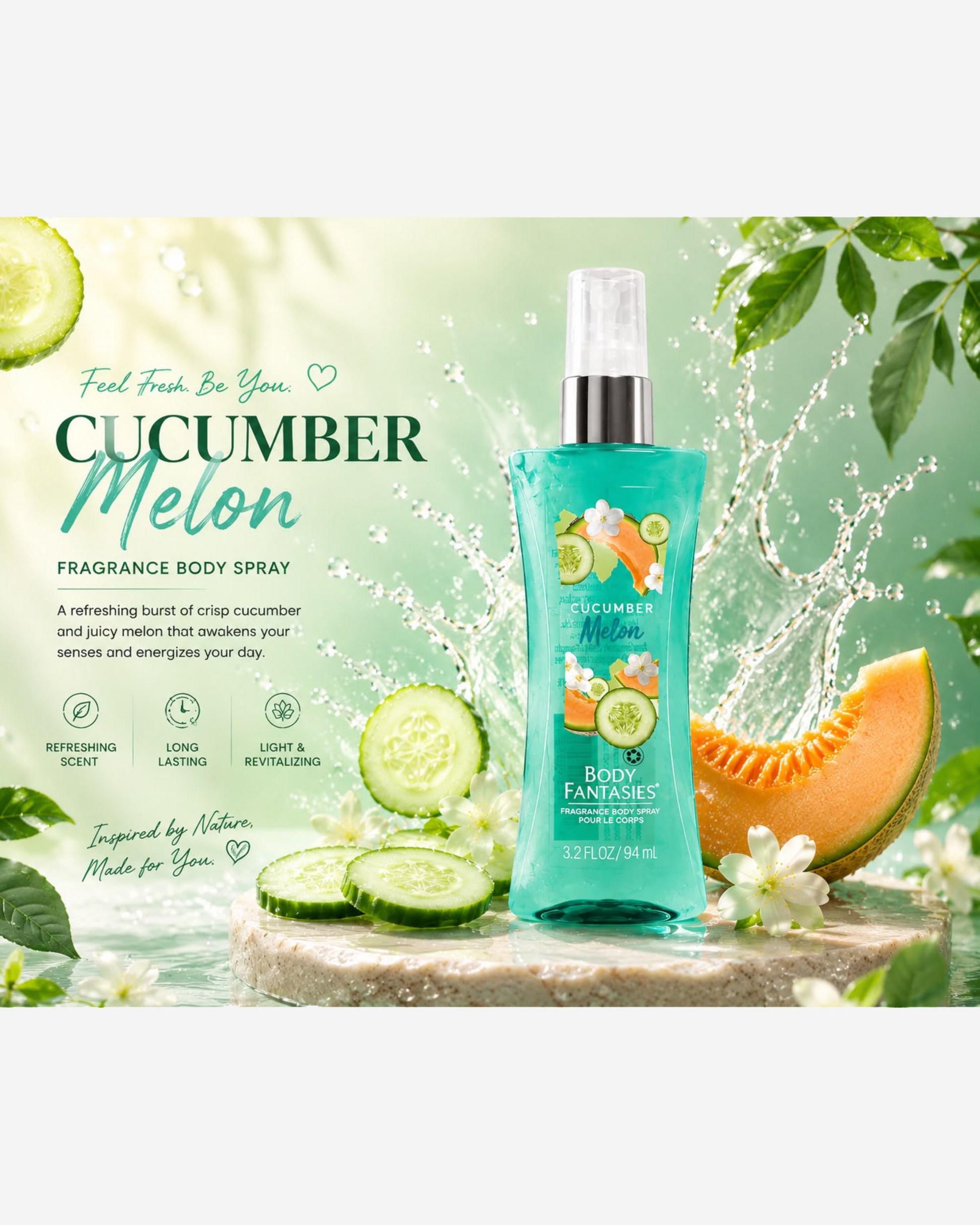 Body Fantasies Signature Cucumber Melon Body Spray 94ml