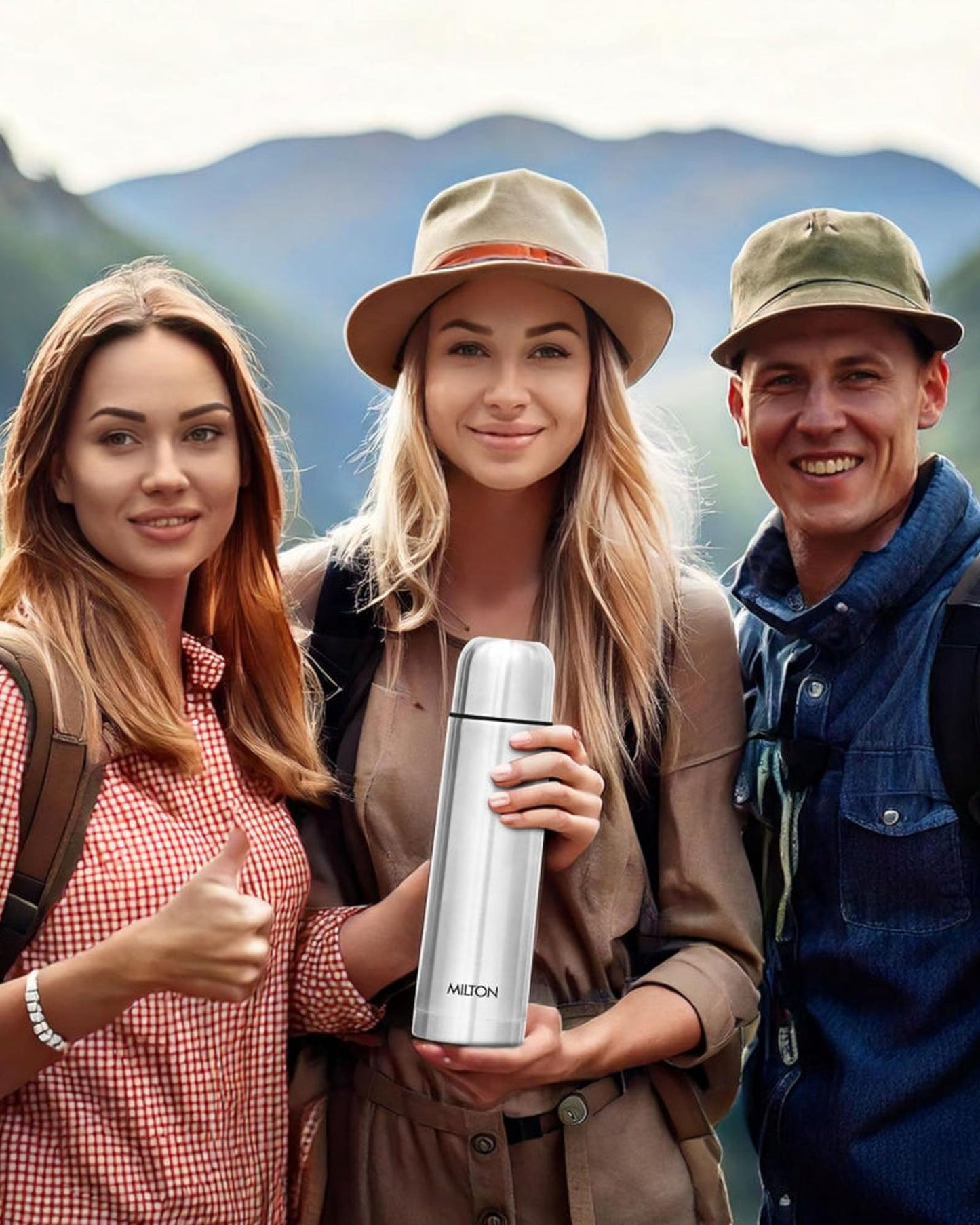 زجاجة مياه ميلتون 500 ثيرموستيل بغطاء قلاب، سعة 500 مل، تحافظ على الماء ساخنًا وباردًا لمدة 24 ساعة، غطاء مانع للتسرب مع غلاف، معتمدة من معهد المواصفات والمقاييس الهندي (ISI)، معزولة بتفريغ الهواء، مناسبة للمكاتب، الصالات الرياضية، والمدارس، لون فضي.