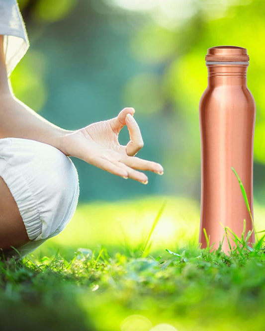 زجاجة ميلتون كوبرس 1000، سعة 950 مل، مصنوعة من النحاس النقي 100%، خالية من مادة BPA، مانعة للتسرب، زجاجة مكتبية، تعزز المناعة، تدعم صحة الجهاز الهضمي والكبد، مستوحاة من الطب الأيورفيدي